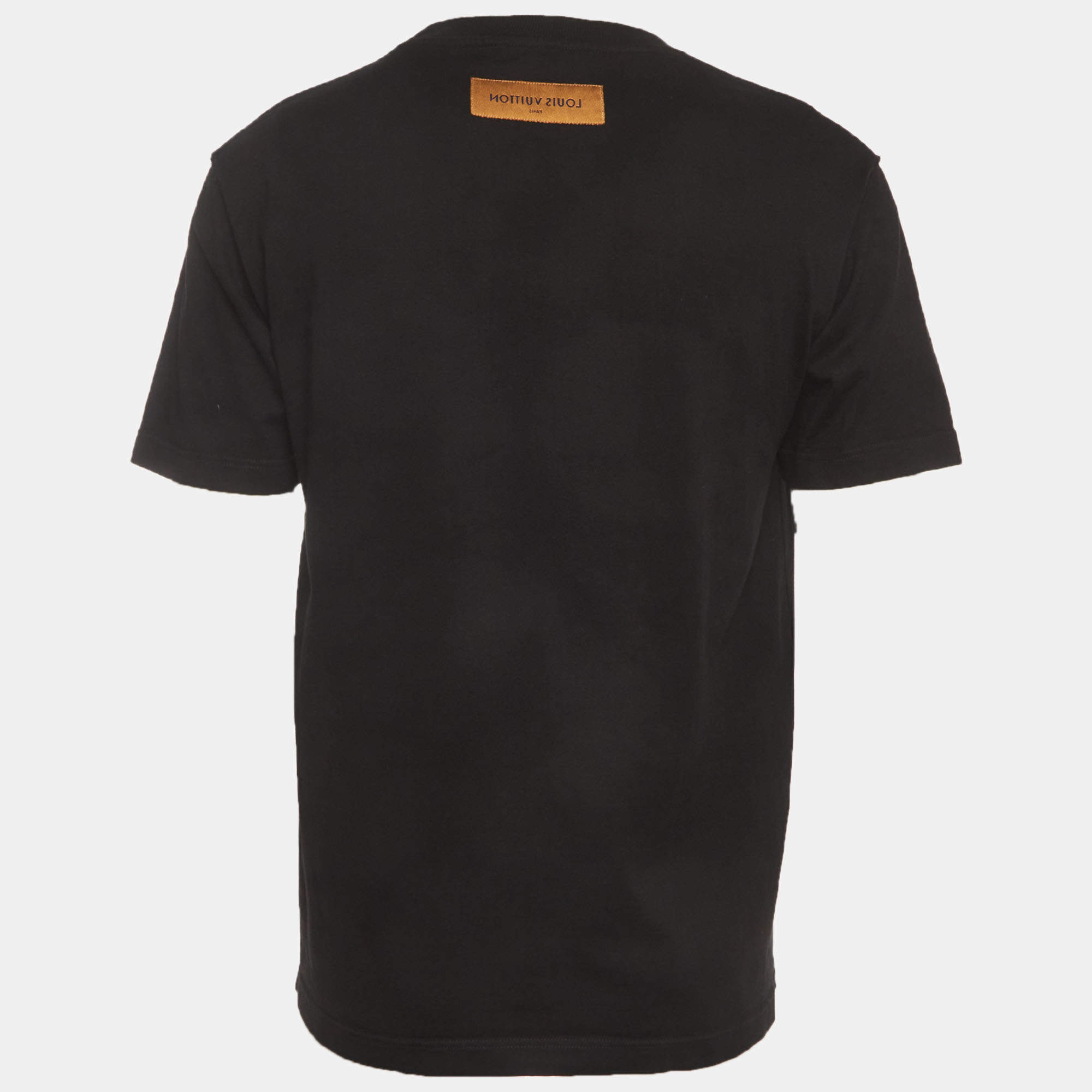Louis Vuitton ブラック Tシャツ XXS Louis Vuitton Black Cotton Brick Logo T-Shirt XXS Louis Vuitton