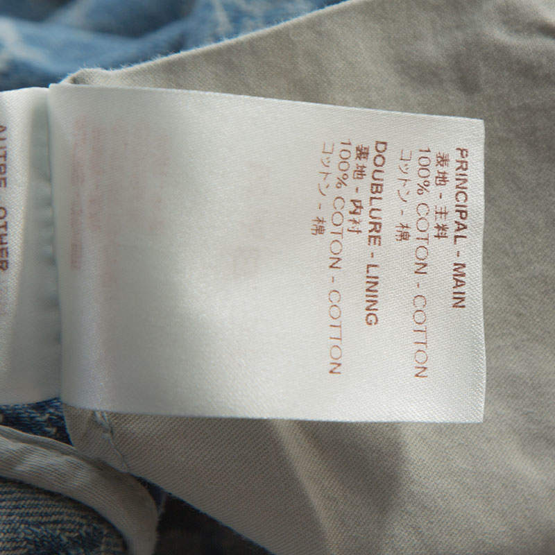 Louis Vuitton x Supreme Blue Monogram Jacquard Denim Jeans 3XL Louis Vuitton