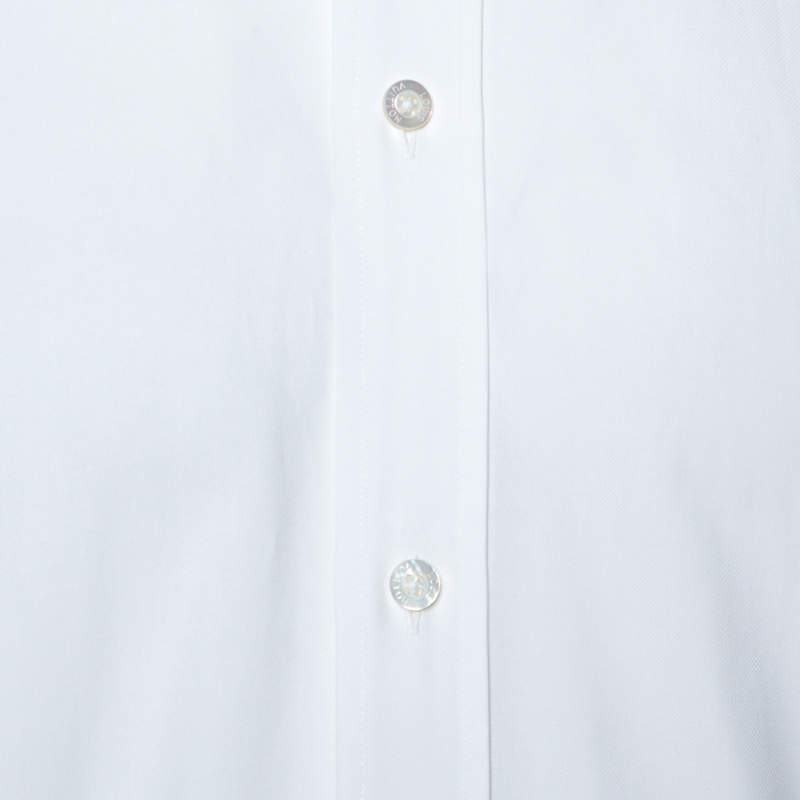 Louis Vuitton White Cotton Twill Long Sleeve Shirt M Louis Vuitton | The  Luxury Closet