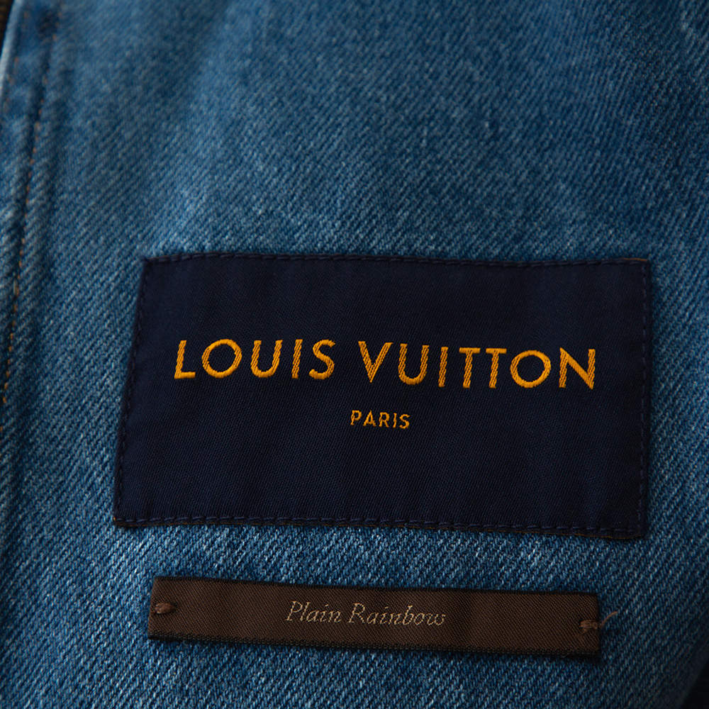 Louis Vuitton Blue Plain Rainbow XIX Denim Jacket M Louis Vuitton | The  Luxury Closet