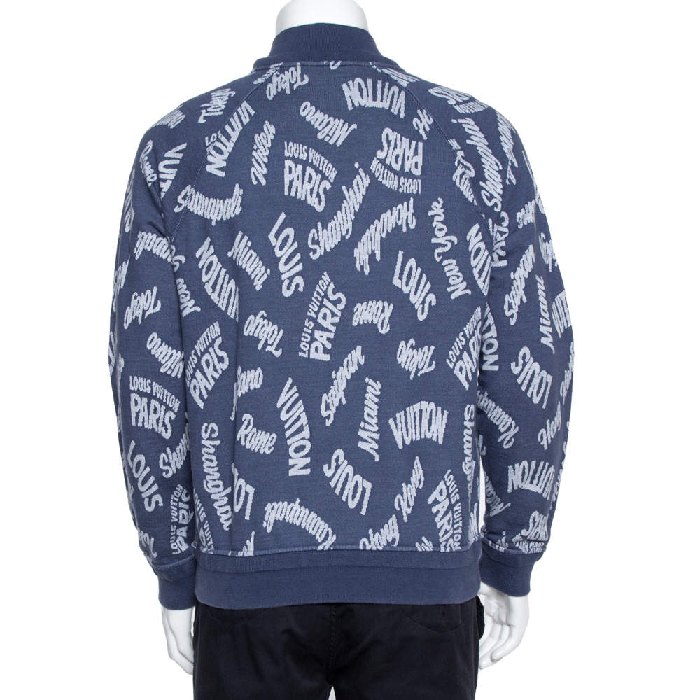 Louis Vuitton 2021 Monogram Jacquard Sweatshirt - Blue Sweatshirts & Hoodies,  Clothing - LOU722555