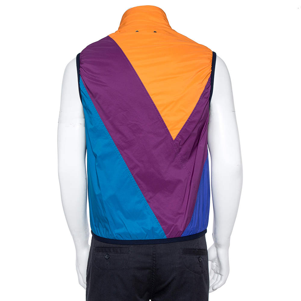 Louis Vuitton Colorblock Synthetic Qulited Reversible Gilet L Louis Vuitton