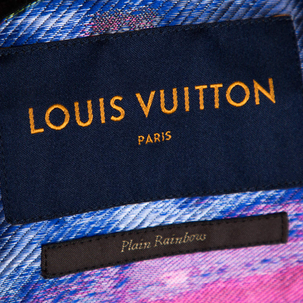 Louis Vuitton Multicolor Plain Rainbow Graphic Windbreaker M at