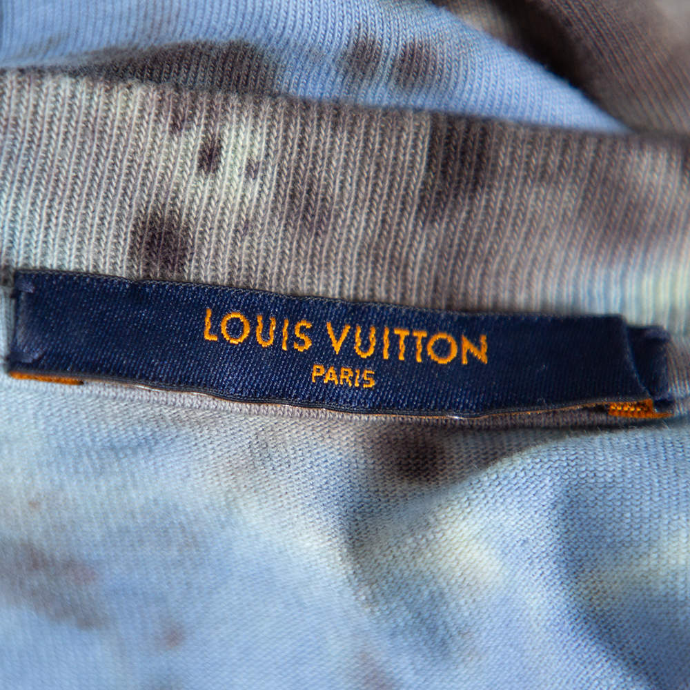 Louis Vuitton Multicolor Tie-Dye Printed Knit Pocket Detail T Shirt L