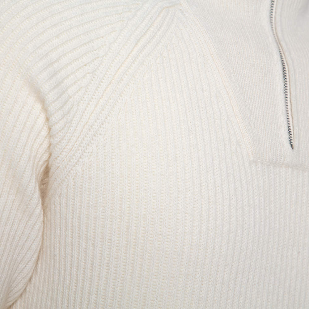 Louis Vuitton Cream Wool & Cashmere Half Zip Turtleneck Sweater L Louis  Vuitton | The Luxury Closet
