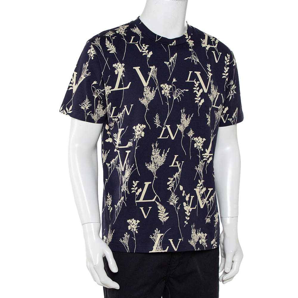 Louis Vuitton Leaf Discharge Oversized T-Shirt, Men's Fashion
