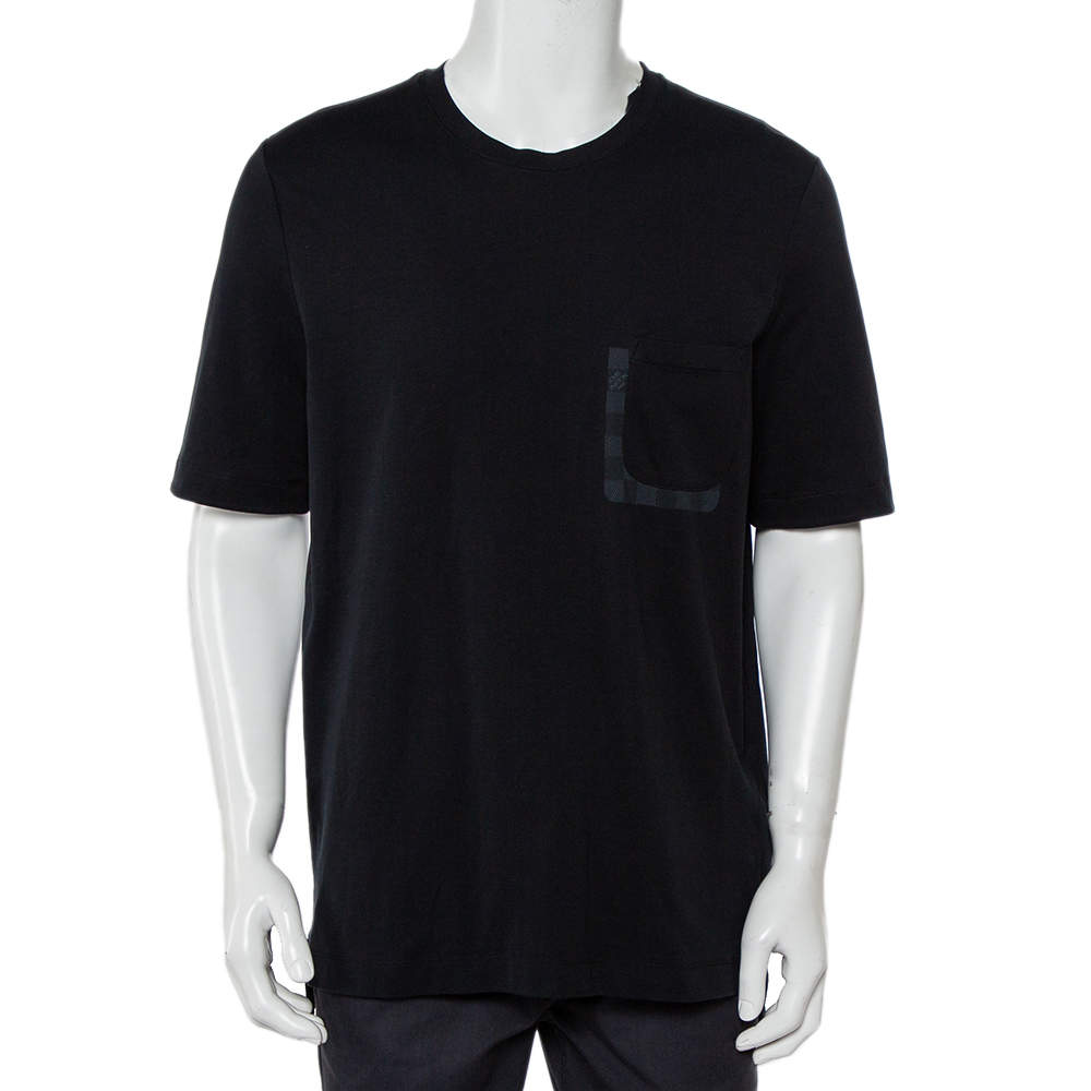 Damier Short-Sleeved Cotton T-Shirt - Men - Ready-to-Wear