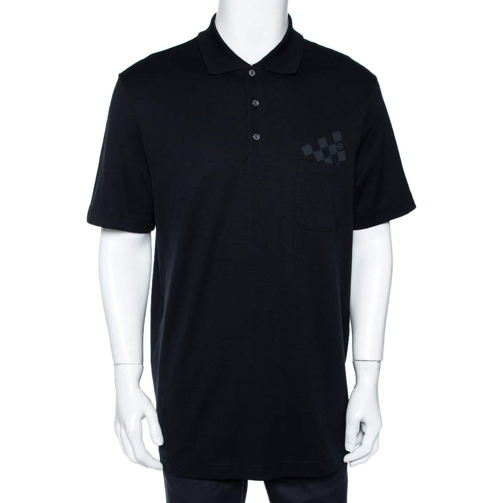 Louis Vuitton Black Cotton Damier Pocket Printed Polo T-Shirt XXL Louis  Vuitton | The Luxury Closet