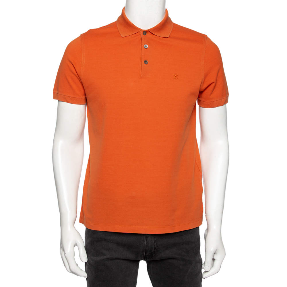 LOUIS VUITTON Monogram Star Tshirt XS Orange multicolor Authentic Men Used   eBay