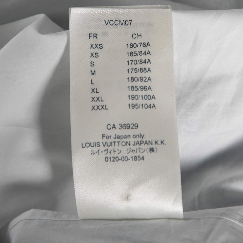 Louis Vuitton Men's 100% Cotton Blue & White Regular Fit Cloud Shirt –  Luxuria & Co.