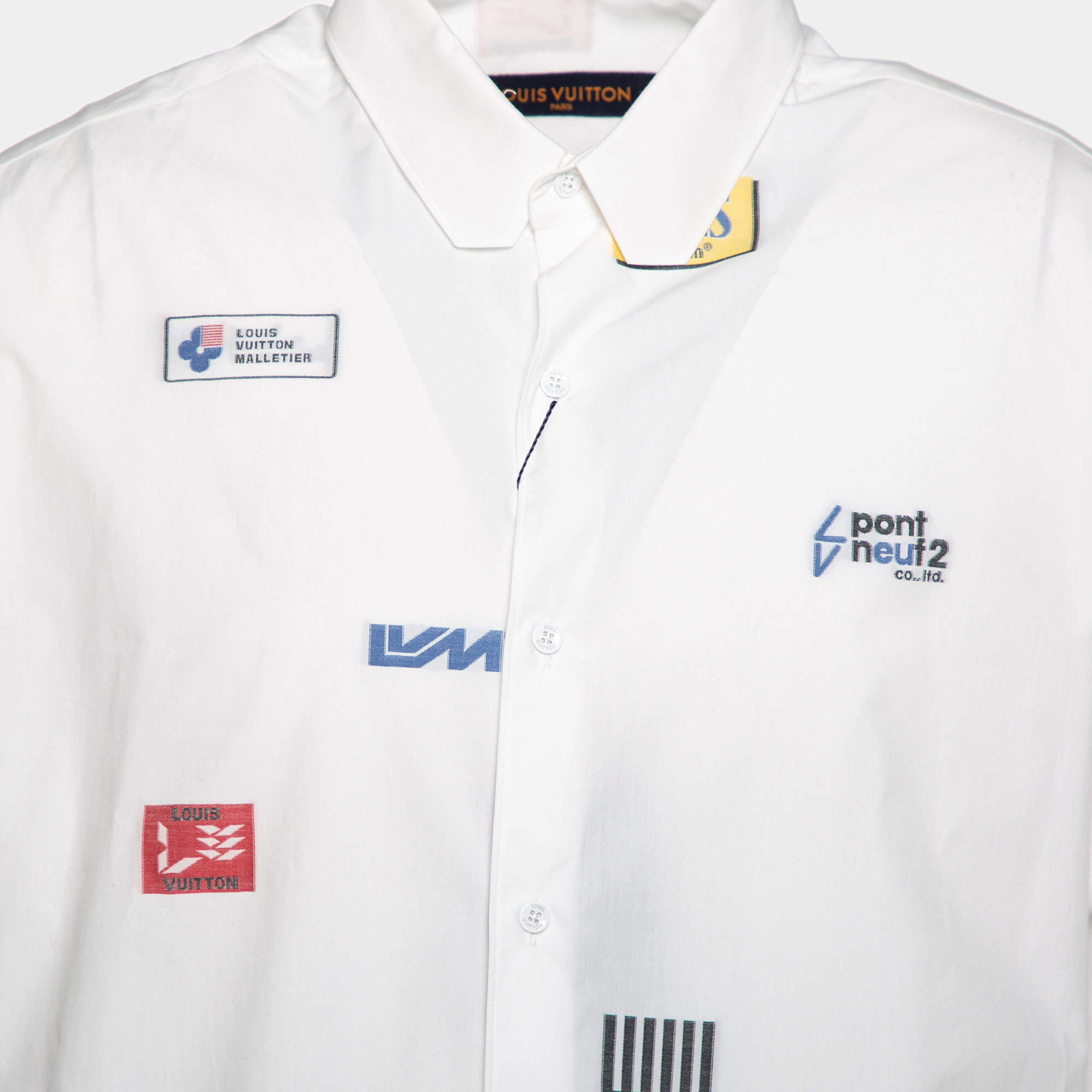 LOUIS VUITTON Shirt XS Cotton Lyocell White HUE HFS80W LV Auth ak187a  ref.583770 - Joli Closet