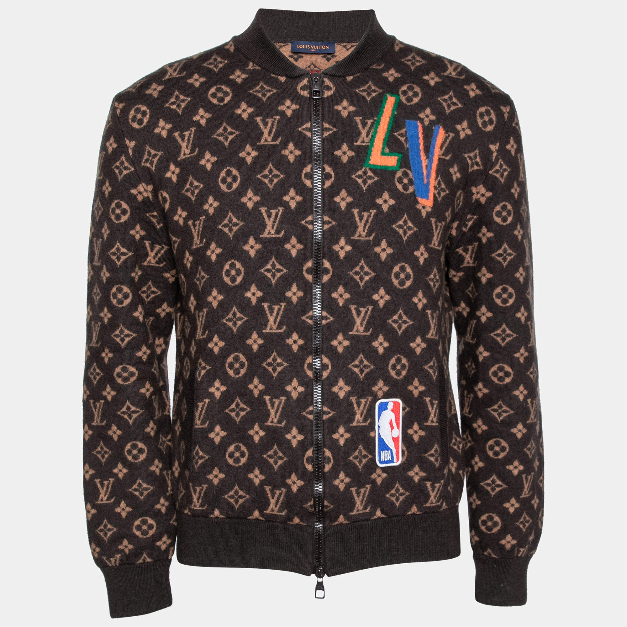 Louis Vuitton NBA Monogram Denim Zip Up Jacket