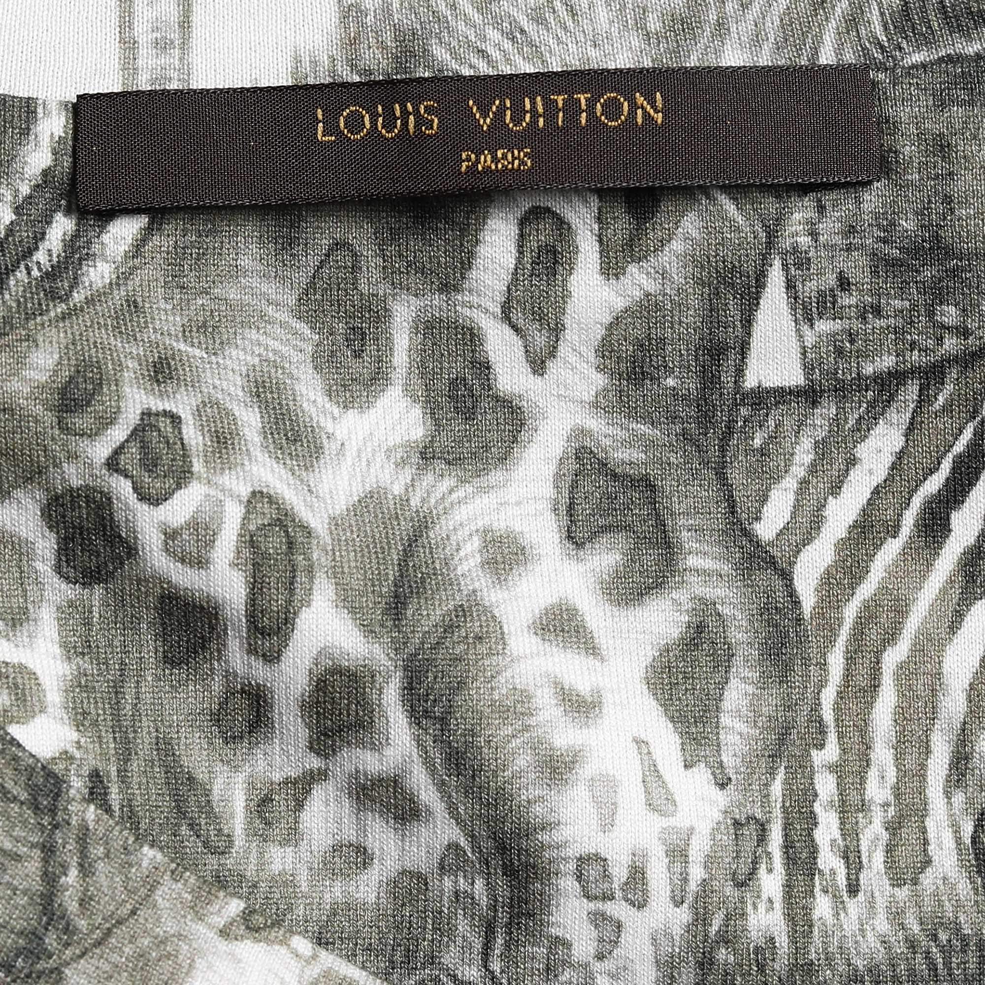 Louis Vuitton x Chapman Brothers Olive Green Animals Print Cotton T-Shirt L  Louis Vuitton