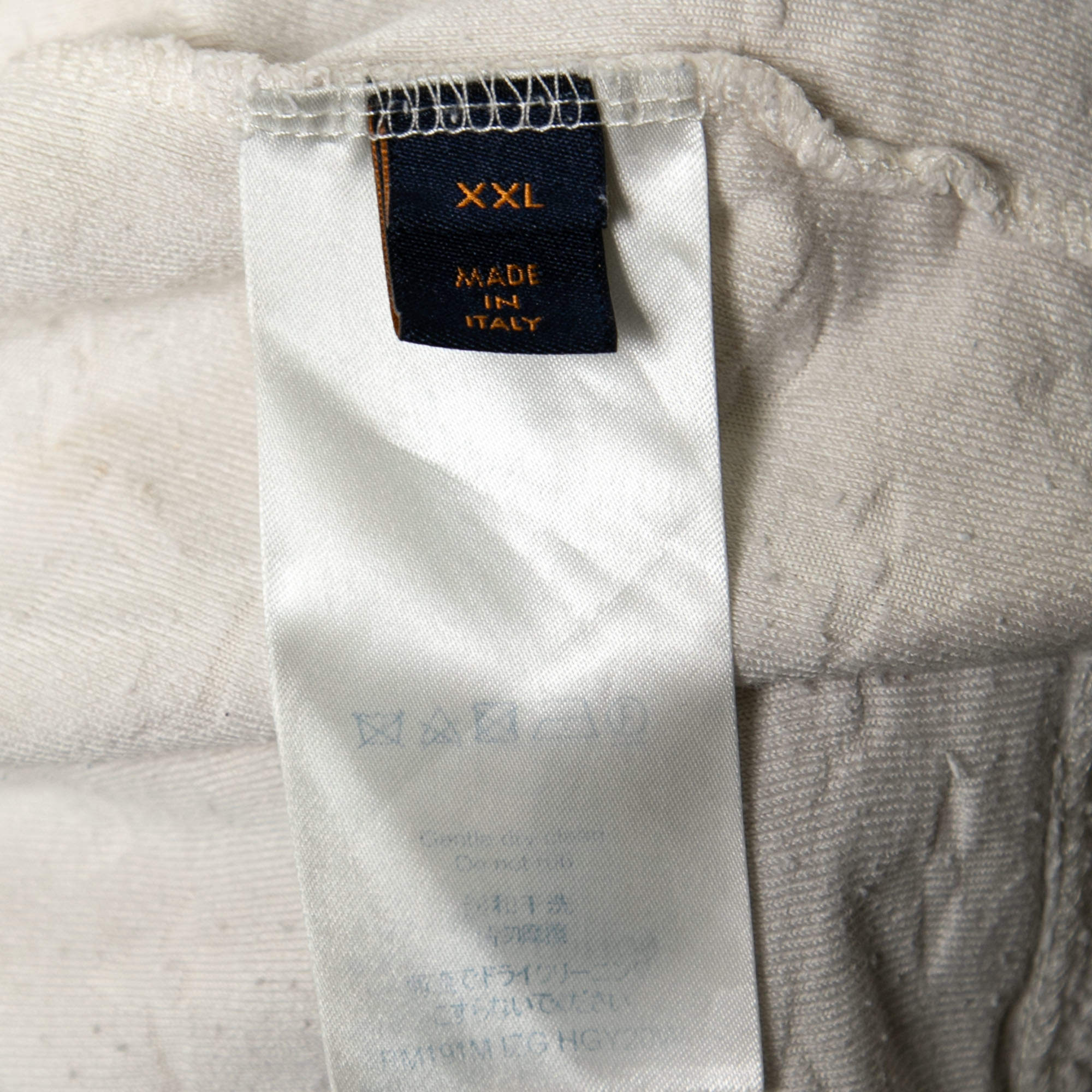 T-shirt Louis Vuitton White size XXL International in Cotton - 33756957