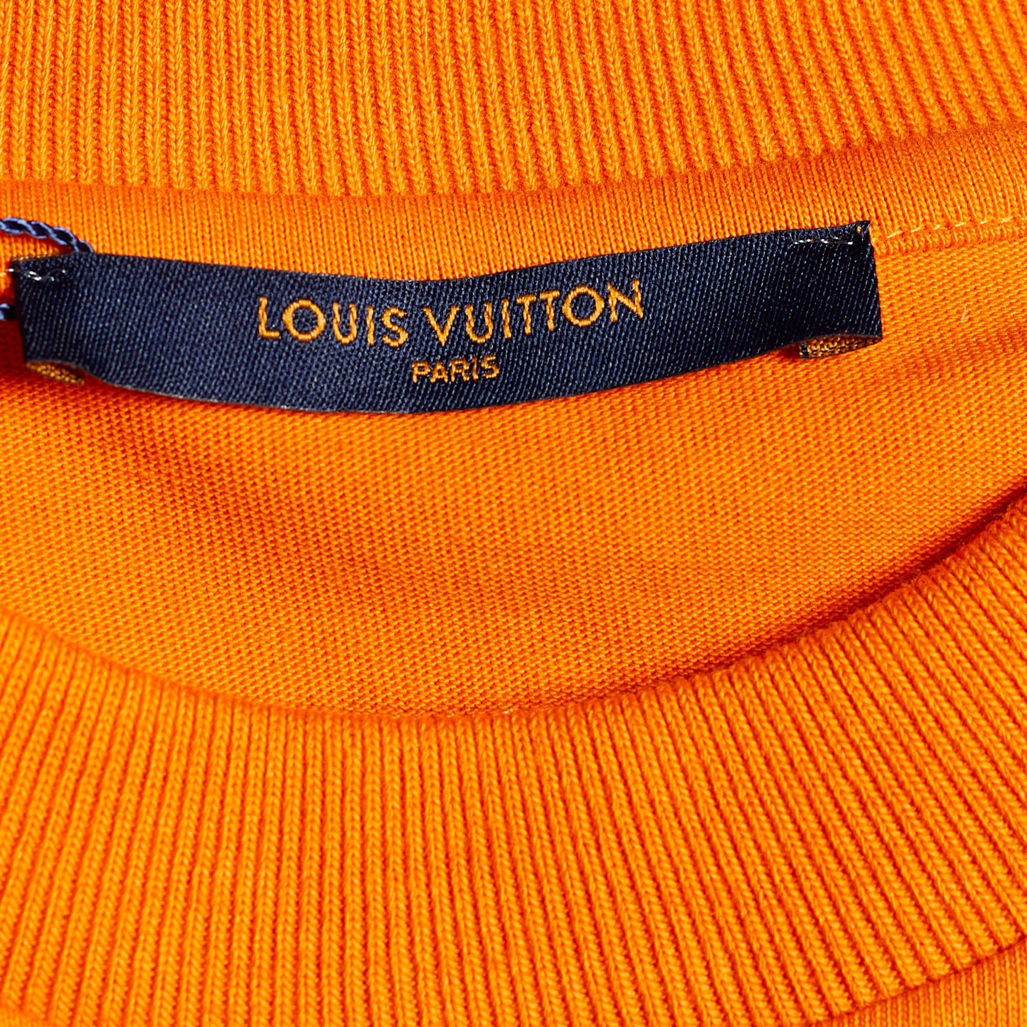 Louis Vuitton Orange Cotton 3D Pocket Detail Crewneck T-Shirt S Louis  Vuitton | The Luxury Closet