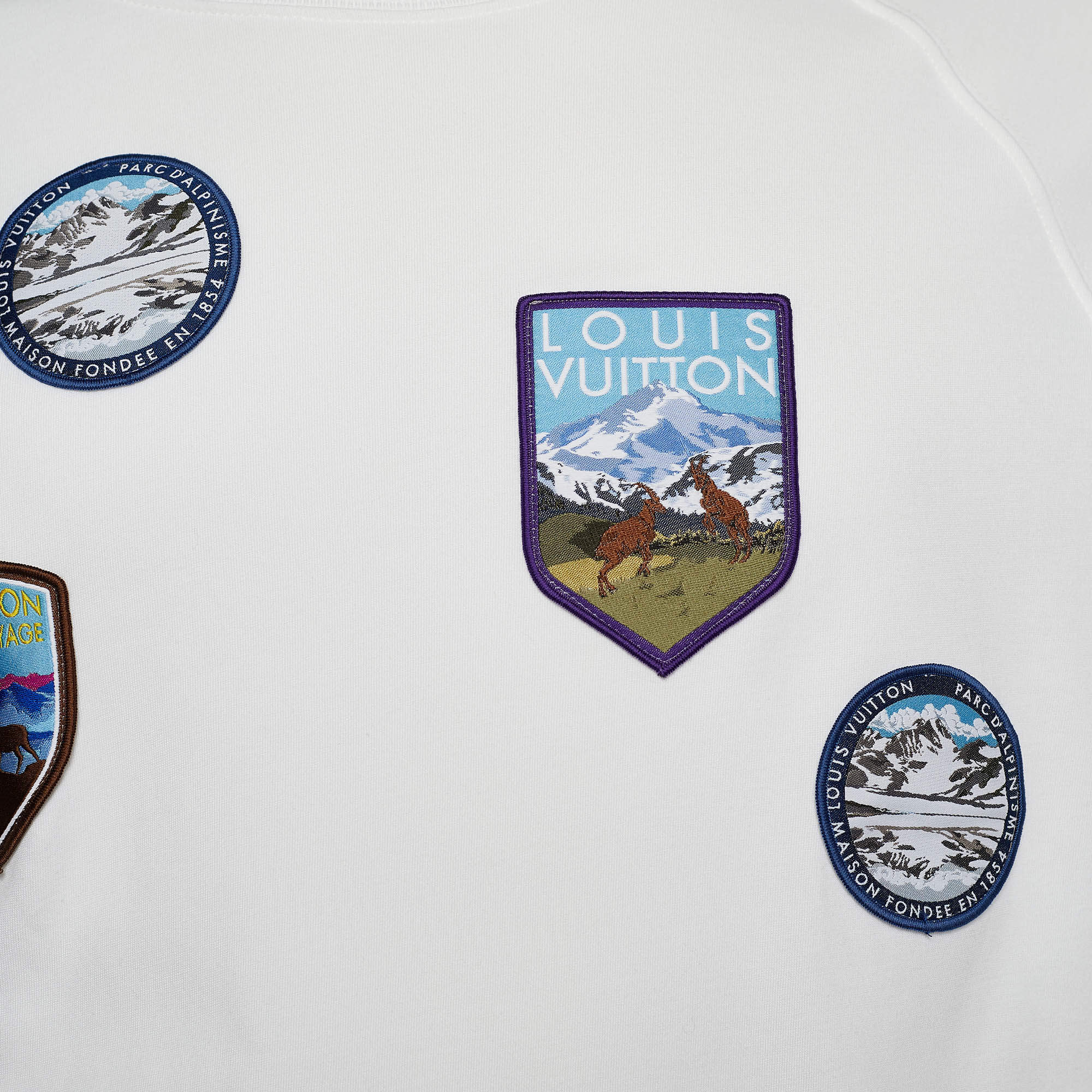 Louis Vuitton LOUIS VUITTON Cut-and-sew T-shirt National Park