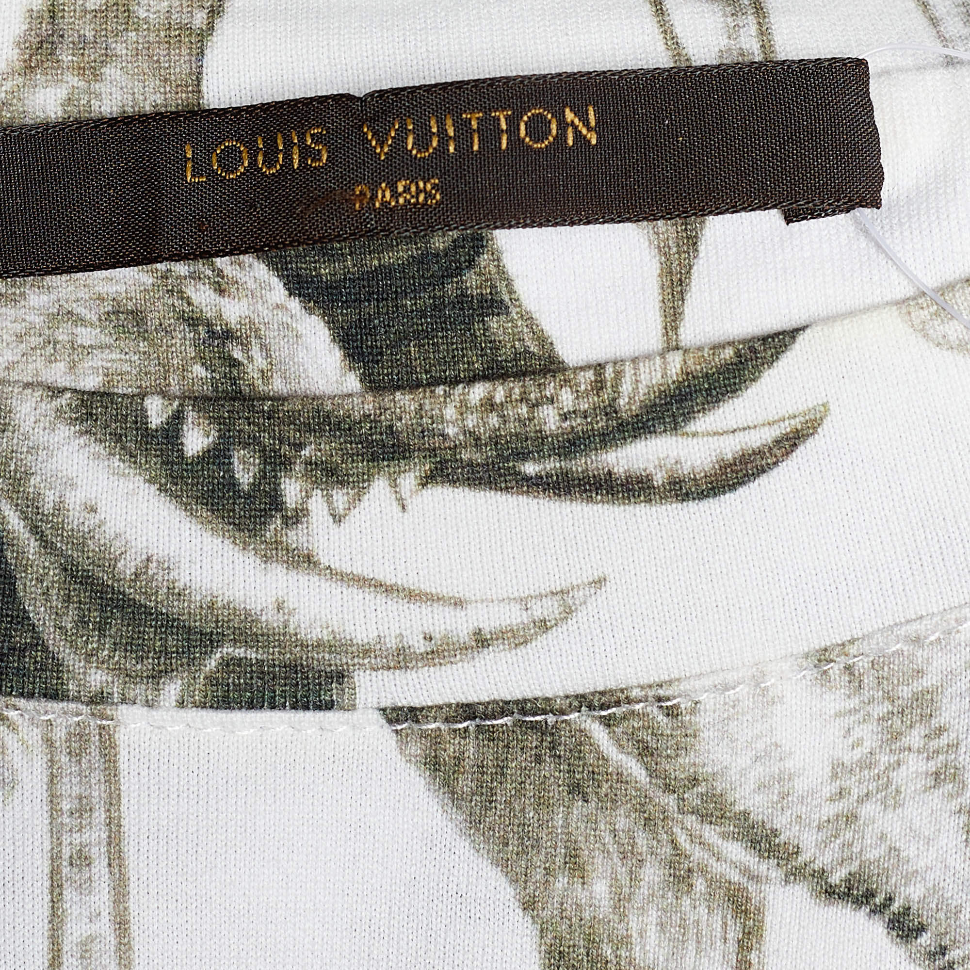 Louis Vuitton Men's White Cotton Chapman Monogram Animals Polo