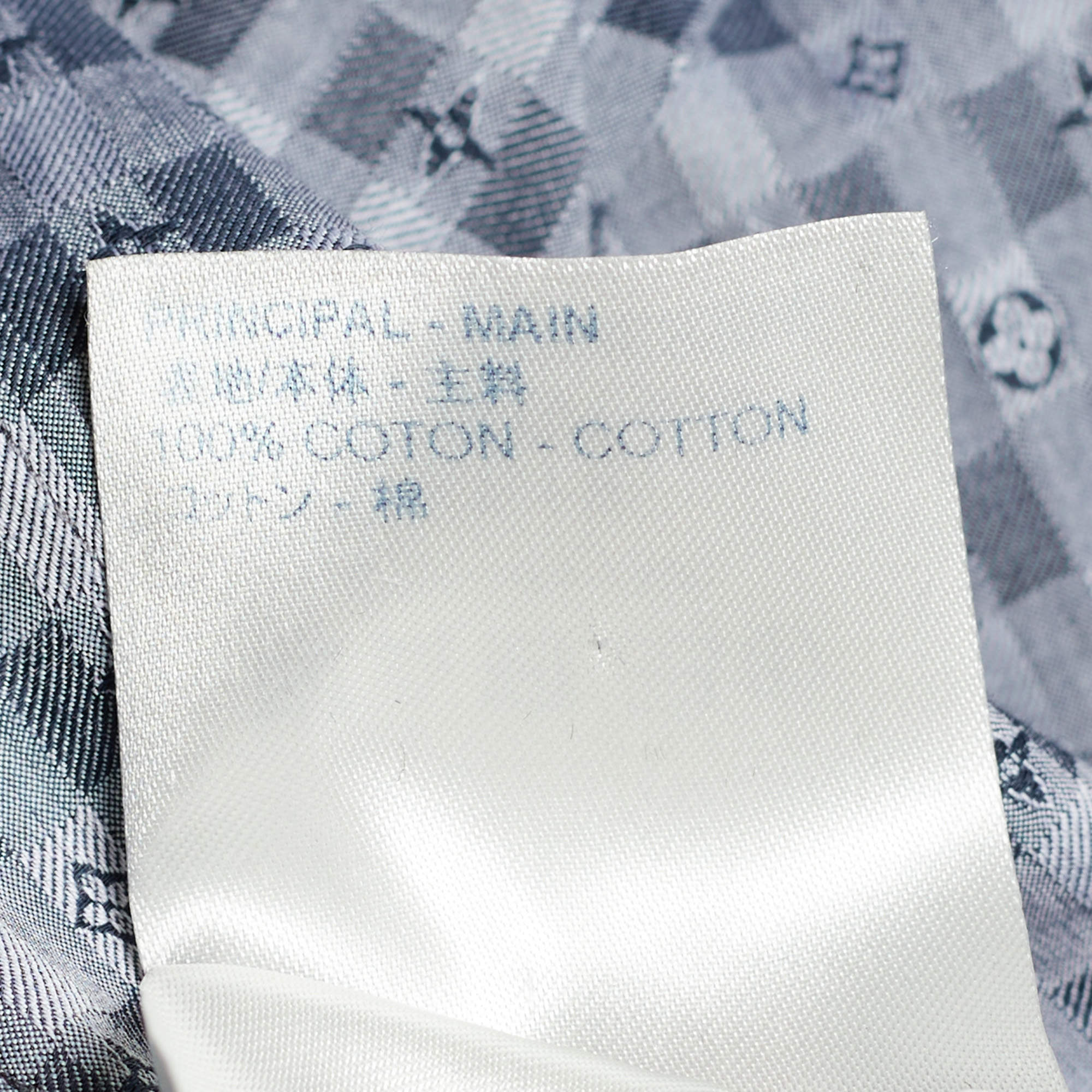 Louis Vuitton Monogramm shirt Blue Cotton ref.39673 - Joli Closet