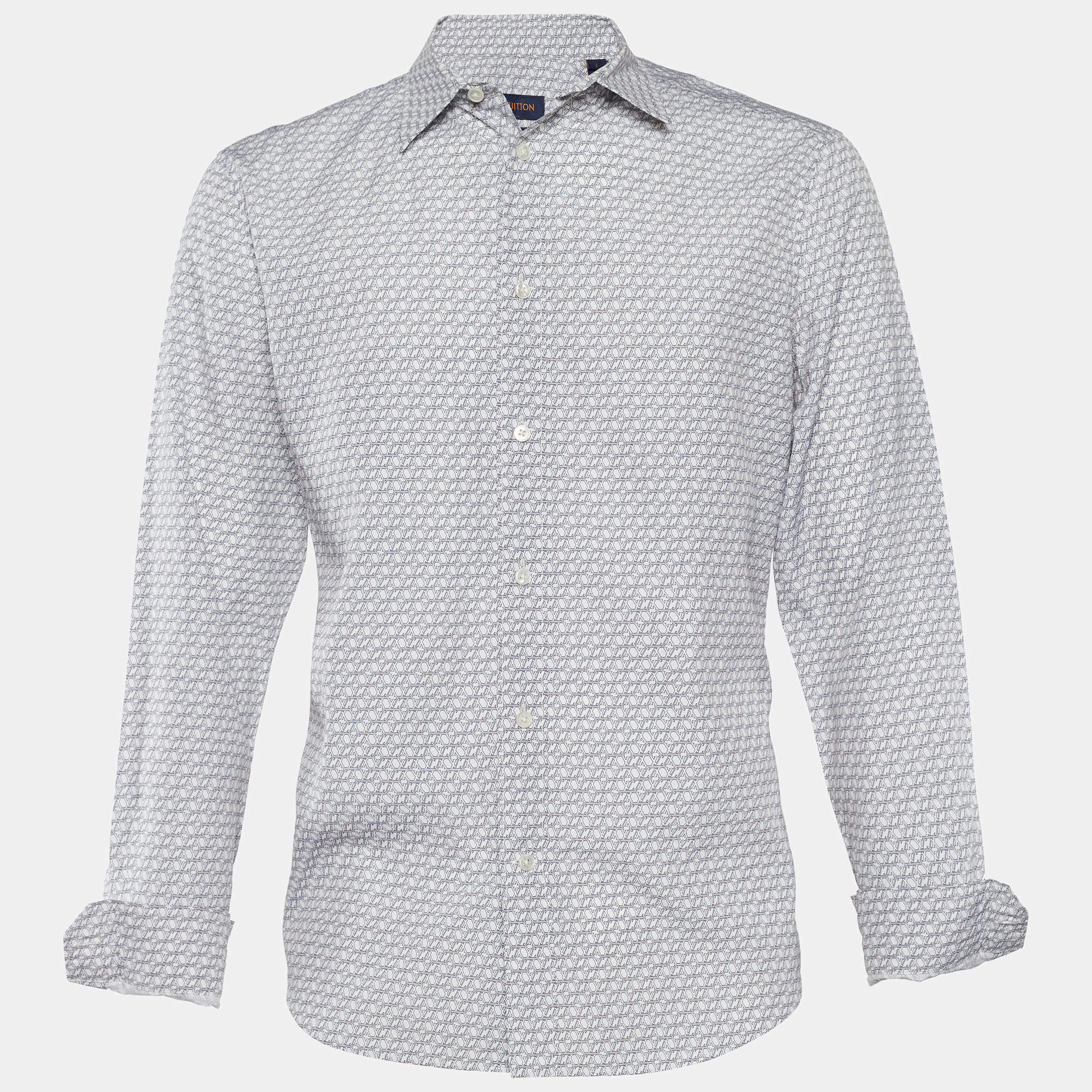 Louis Vuitton White Long Sleeve Shirt Luxembourg, SAVE 46