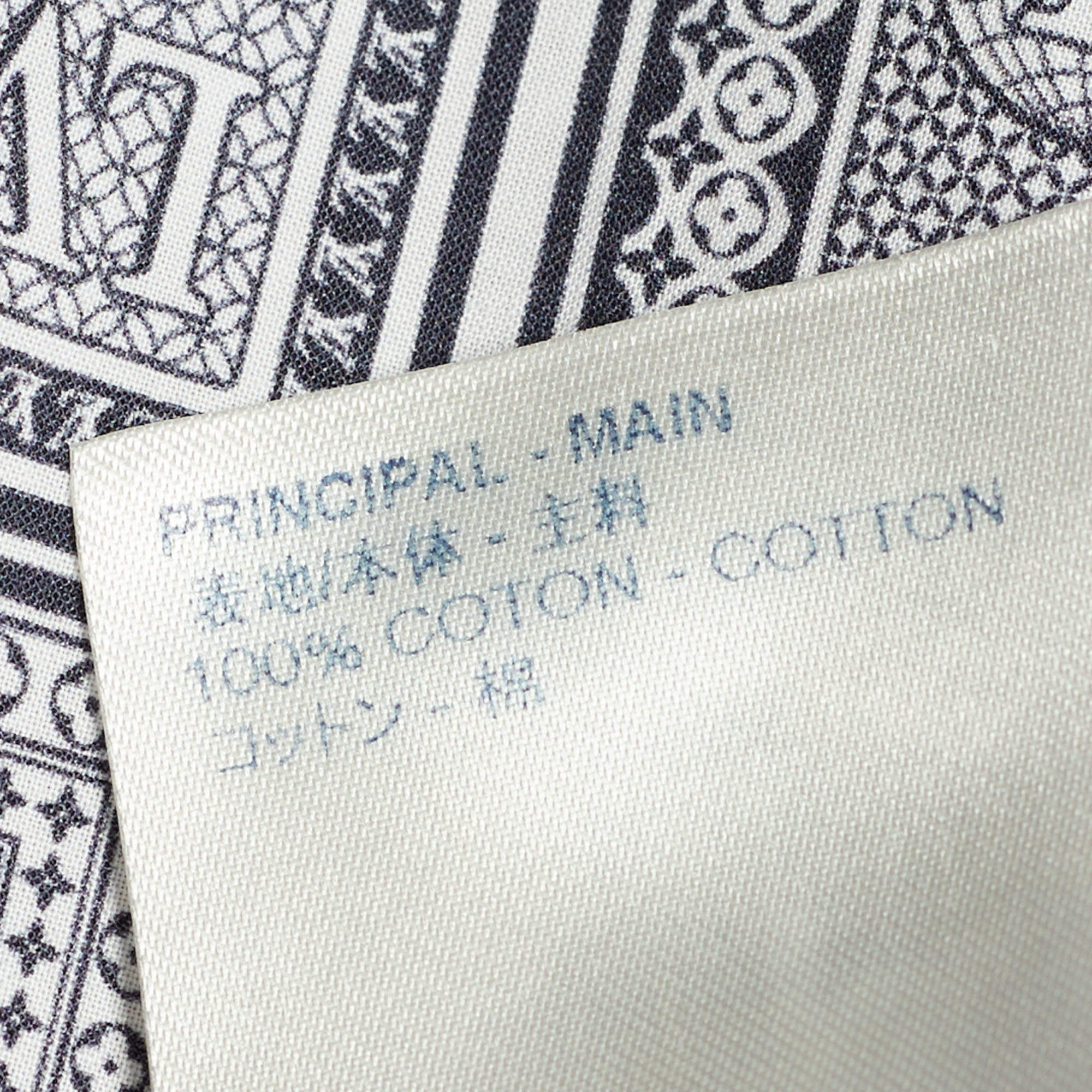 Louis Vuitton Blue LV Cards Print Cotton Regular Fit Shirt XL