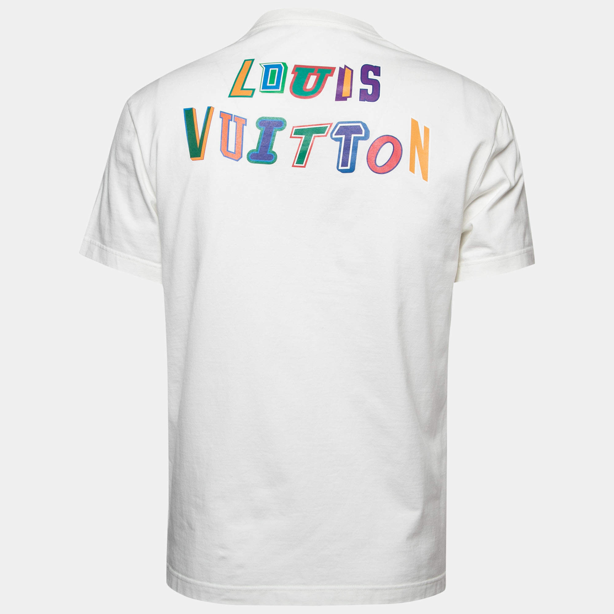 Men's LOUIS VUITTON Alphabet Logo Printing Casual Short Sleeve