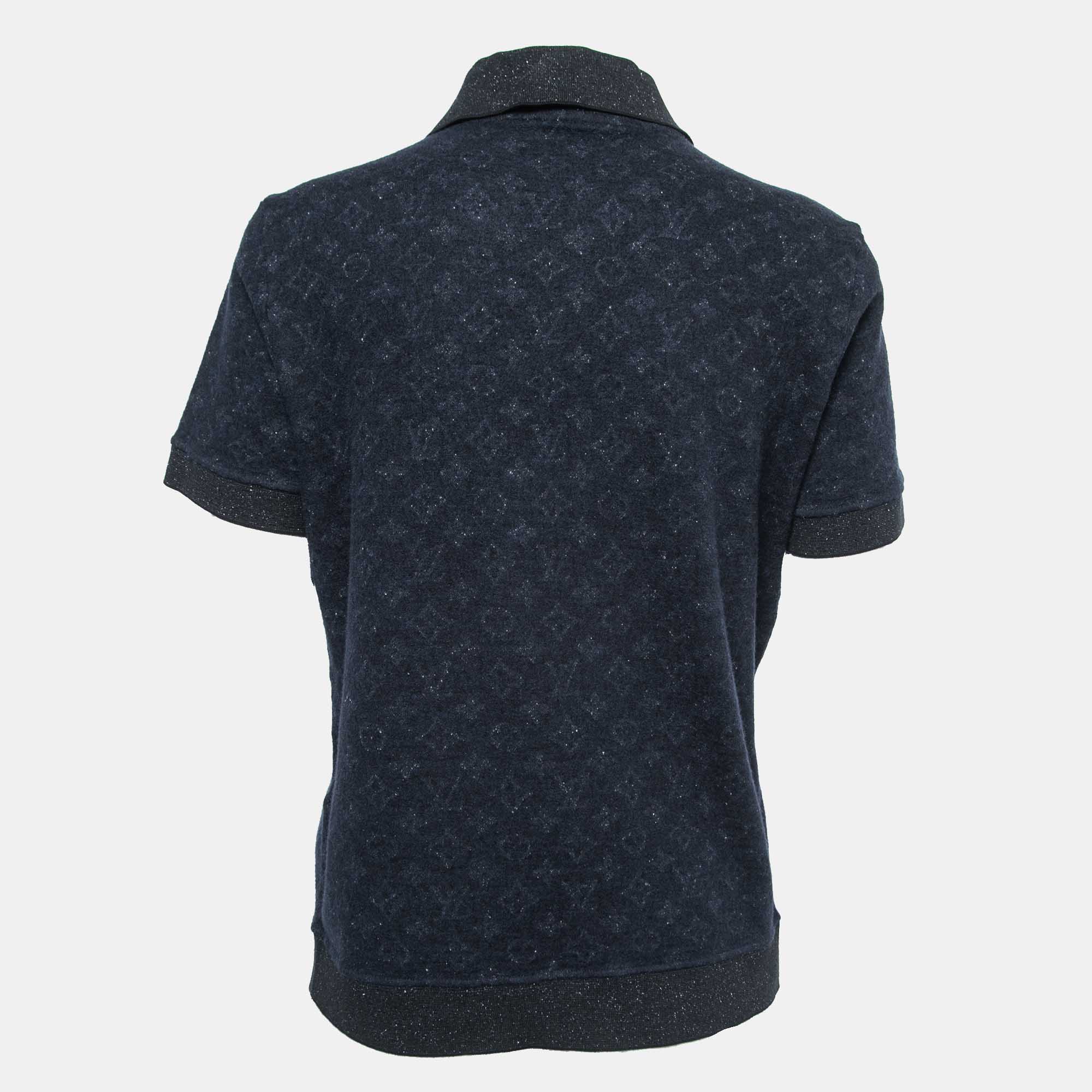 身幅肩幅Louis Vuitton knit polo shirt