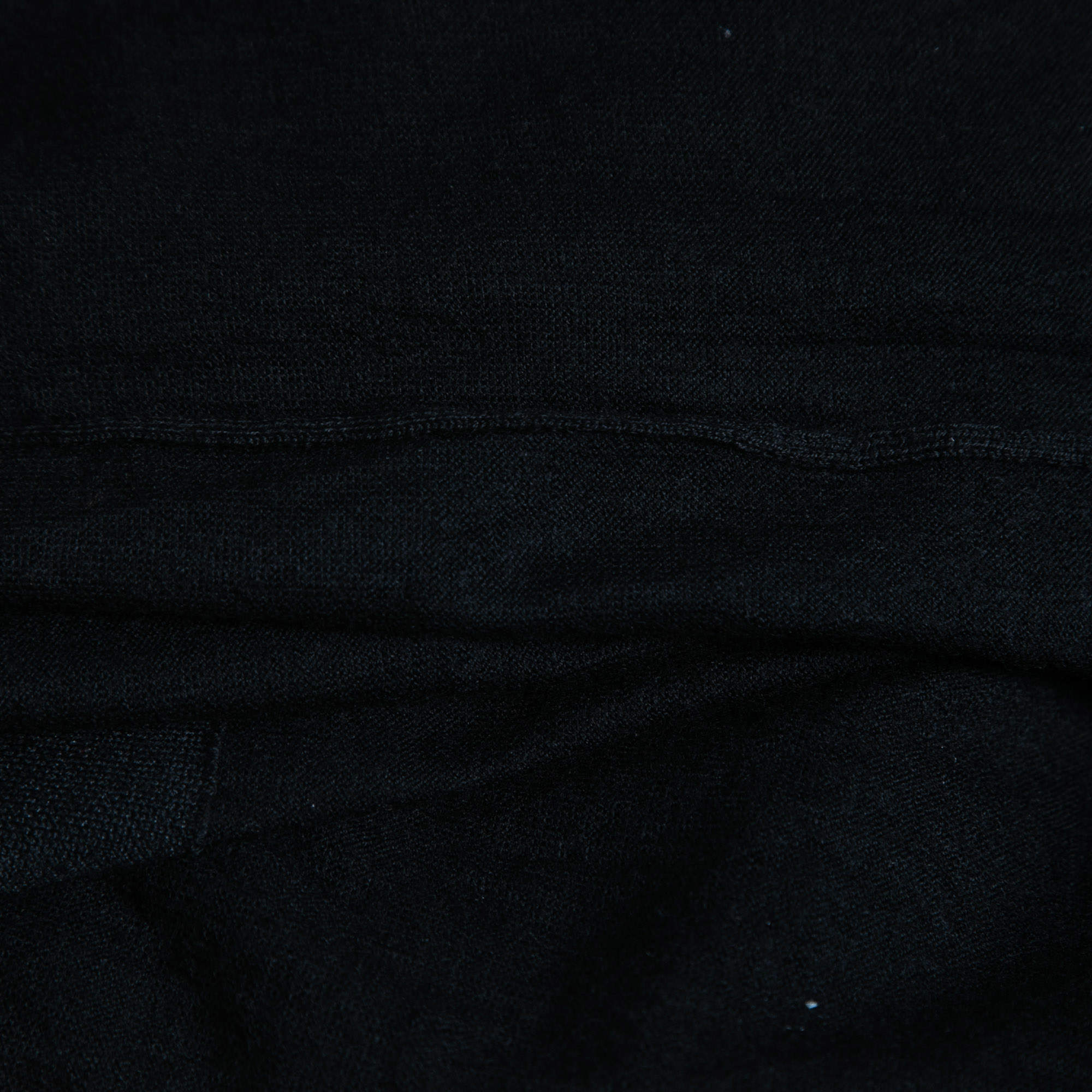 Louis Vuitton Black Pointelle Knit Earth Motif T-Shirt L Louis