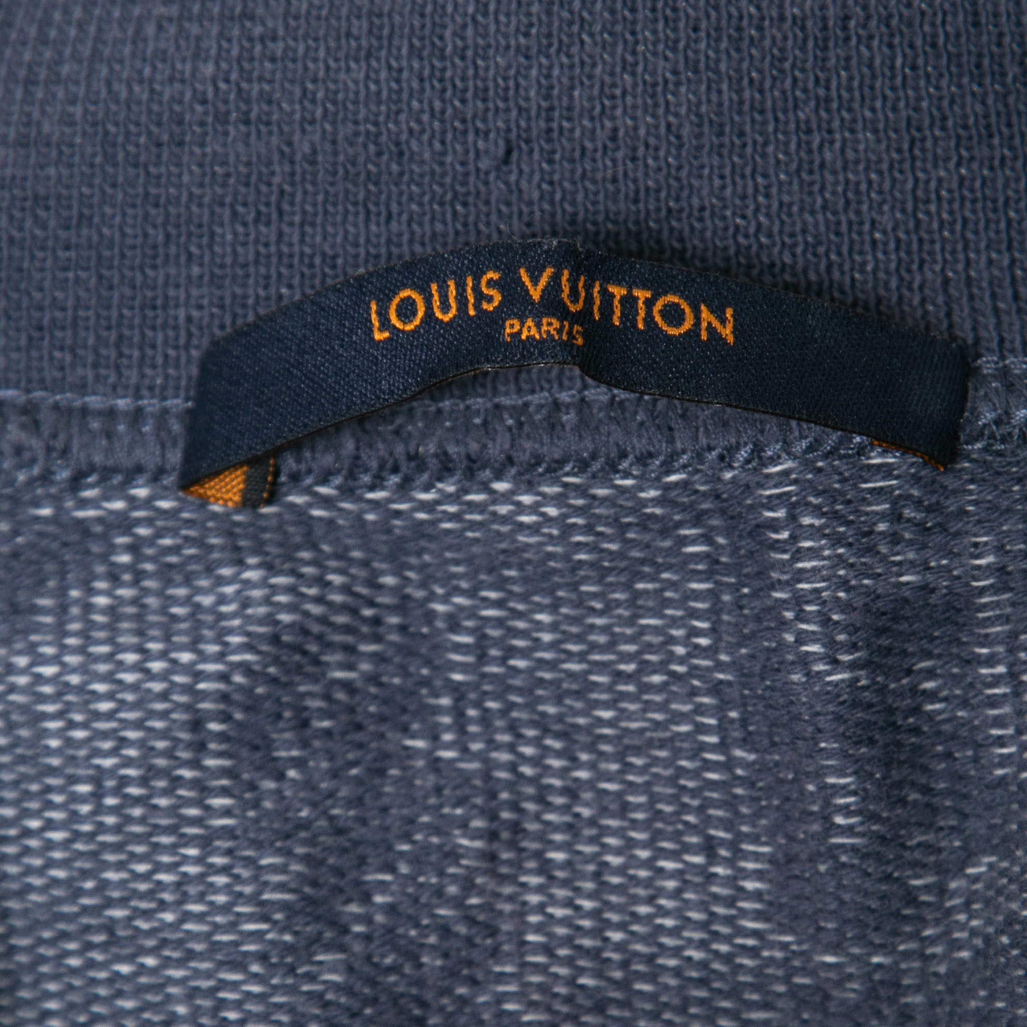 Louis Vuitton Blue Jacquard Cities Half Zip Sweater L Louis Vuitton