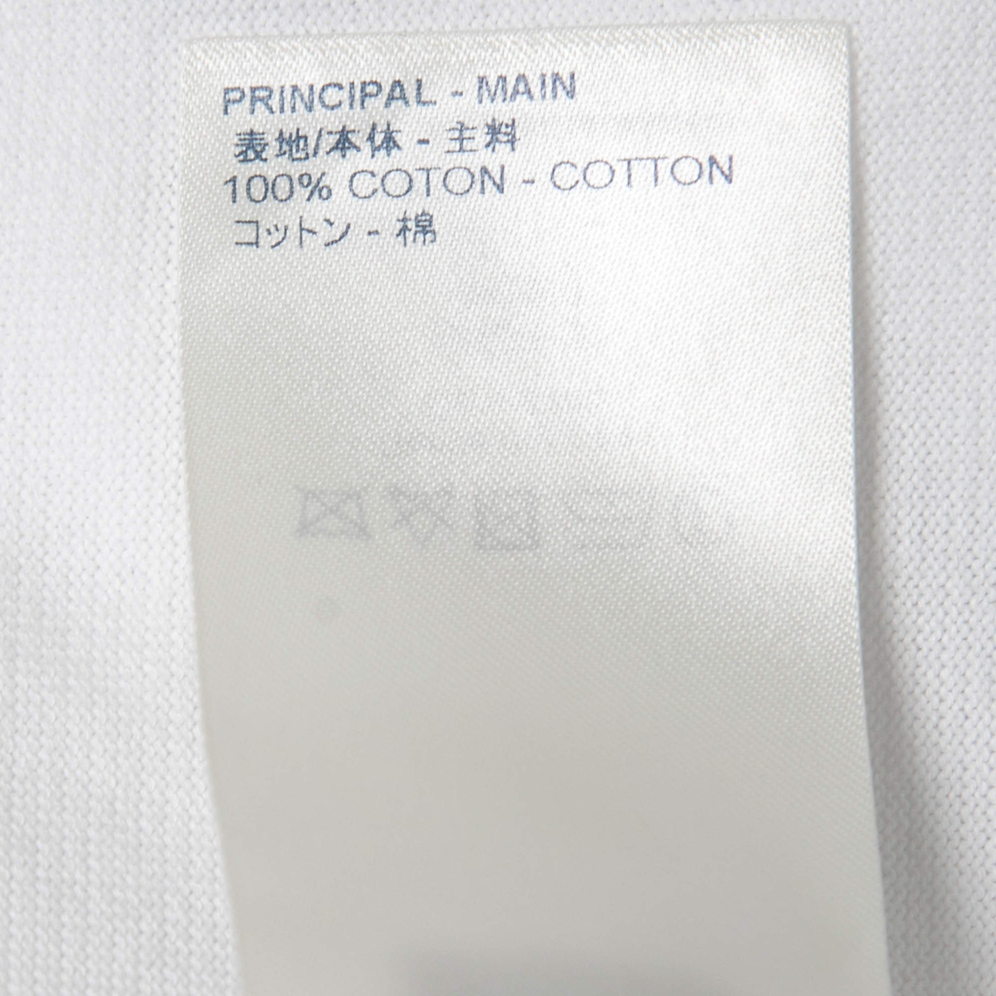 Louis Vuitton White Stretch Cotton Watercolor Knit Crew Neck T Shirt XL Louis  Vuitton