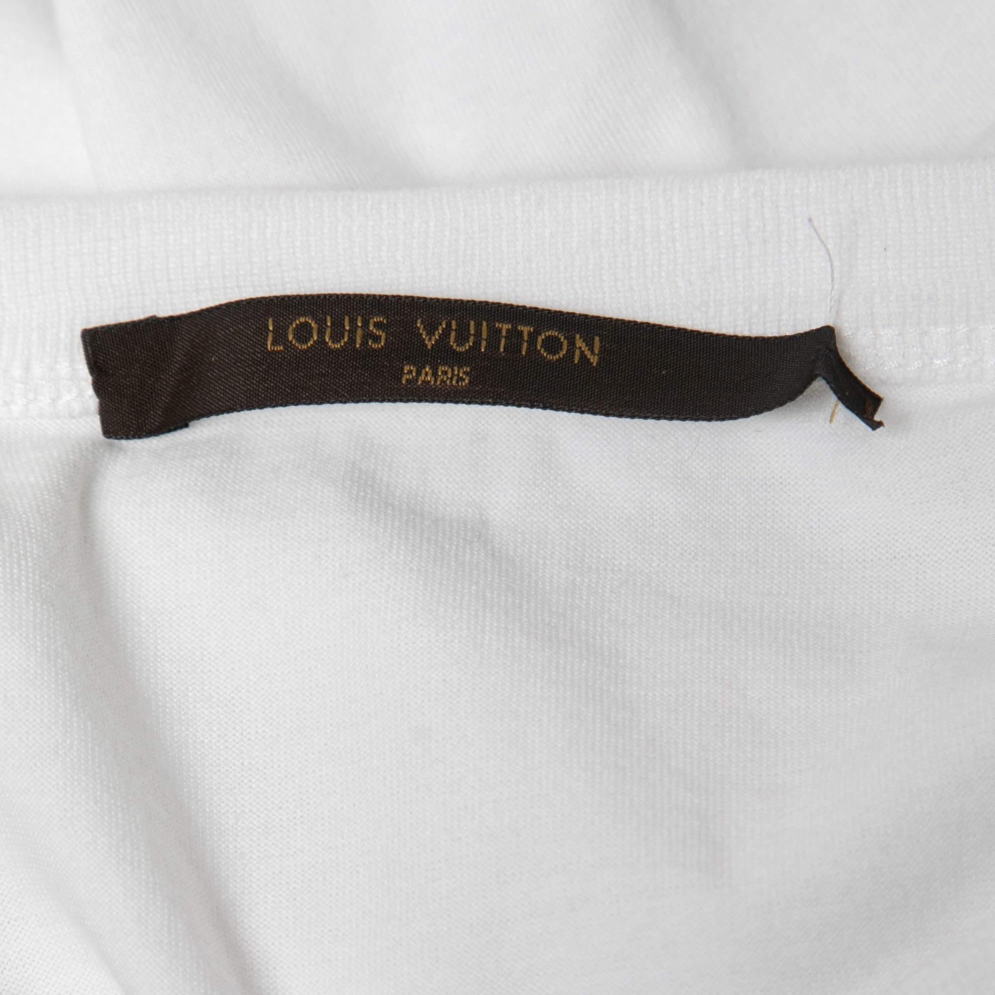 T-shirt Louis Vuitton x Supreme White size S International in Cotton -  18172225