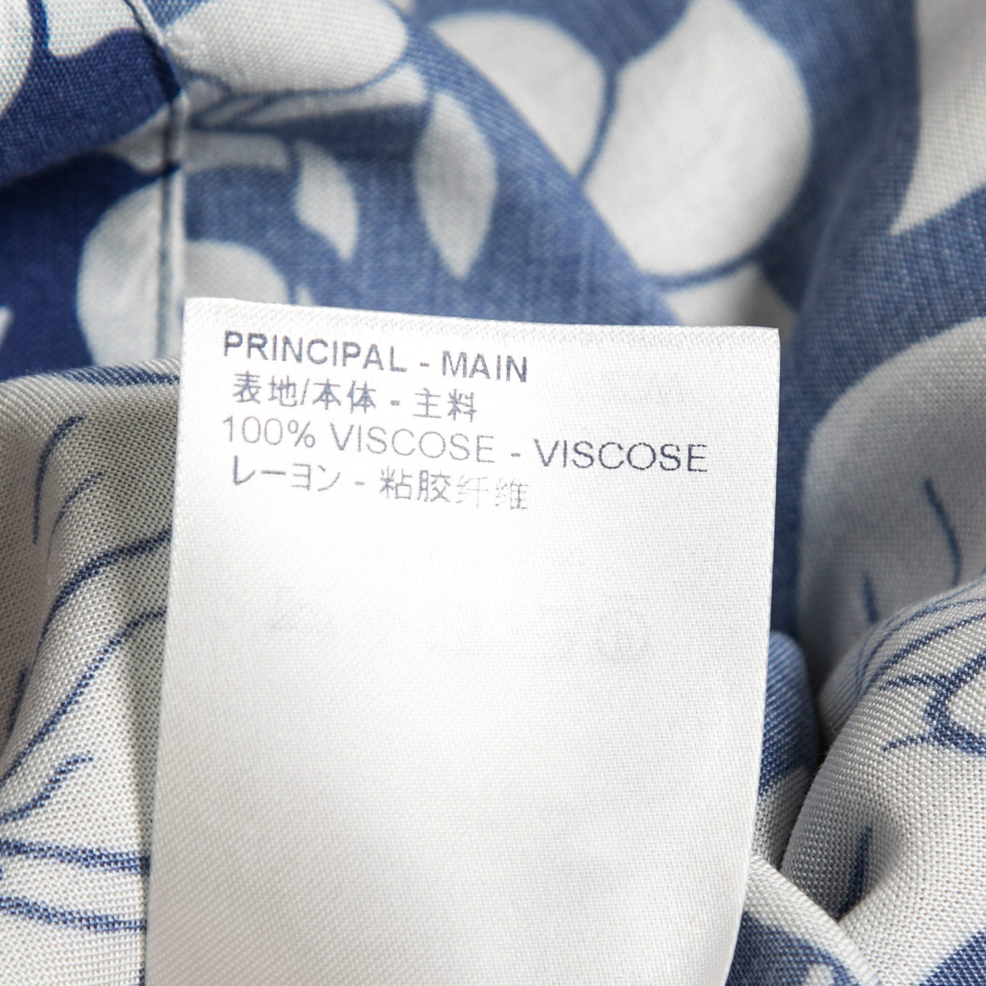 Louis Vuitton Blue Floral Printed Viscose Short Sleeve Shirt XS Louis  Vuitton