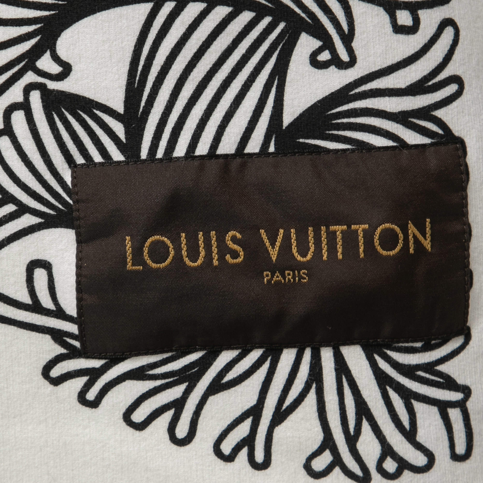 Louis Vuitton Grey Printed Cotton Crew Neck Half Sleeve T-Shirt S Louis  Vuitton