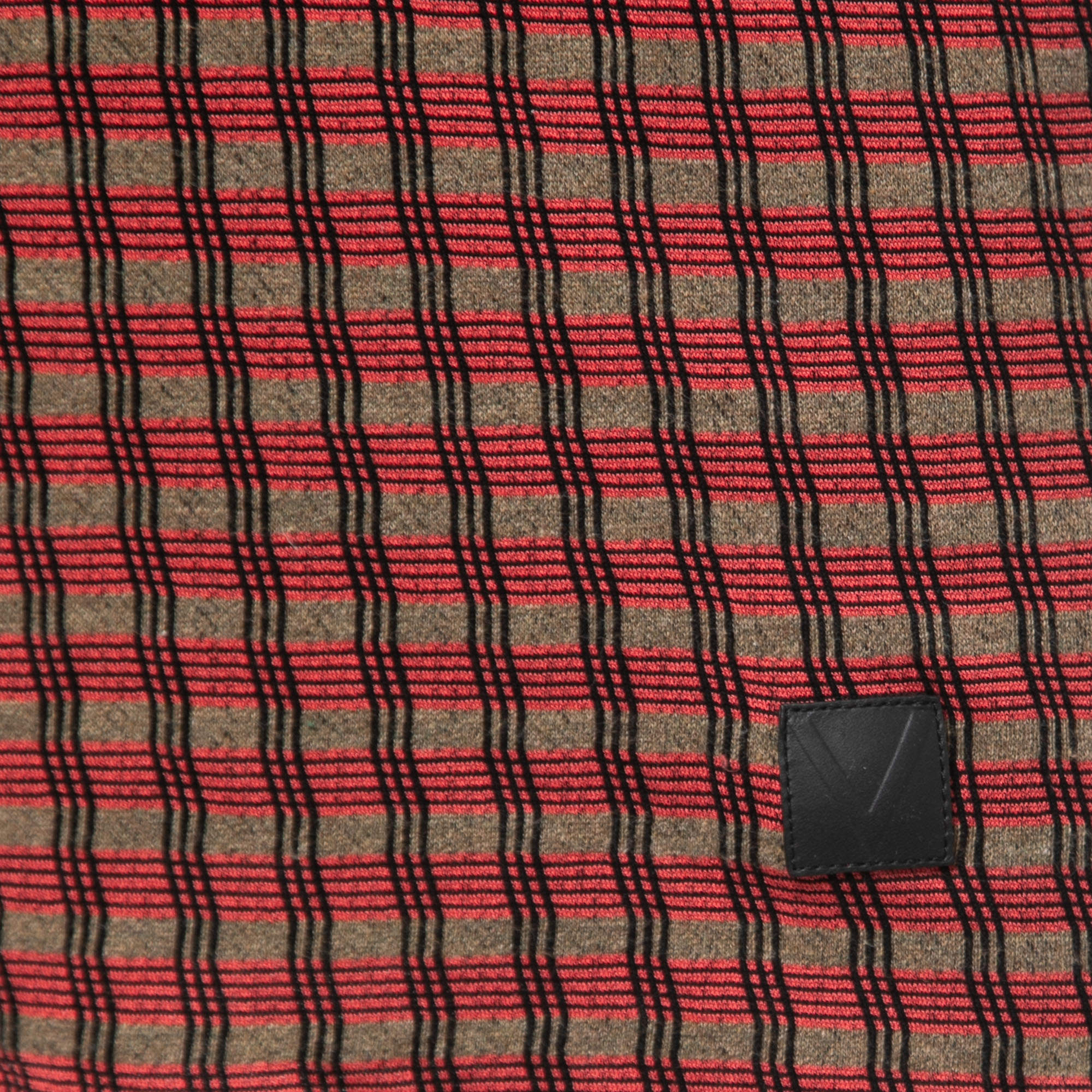Louis Vuitton Red Patterned Cotton Knit Crew Neck Half Sleeve T-Shirt S -  ShopStyle