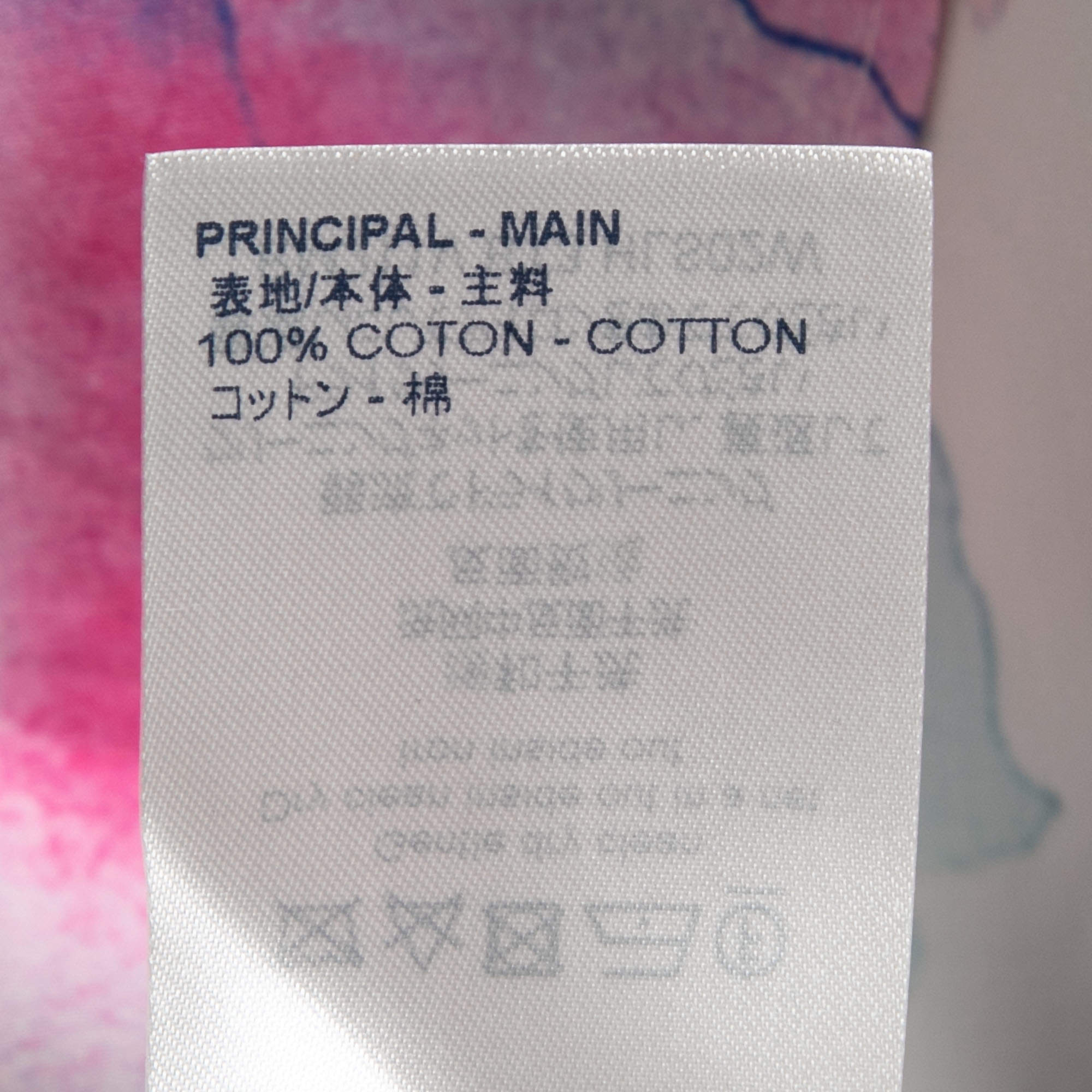 Louis Vuitton Multicolor Monogram Watercolor Half Sleeve Oversized Shirt S