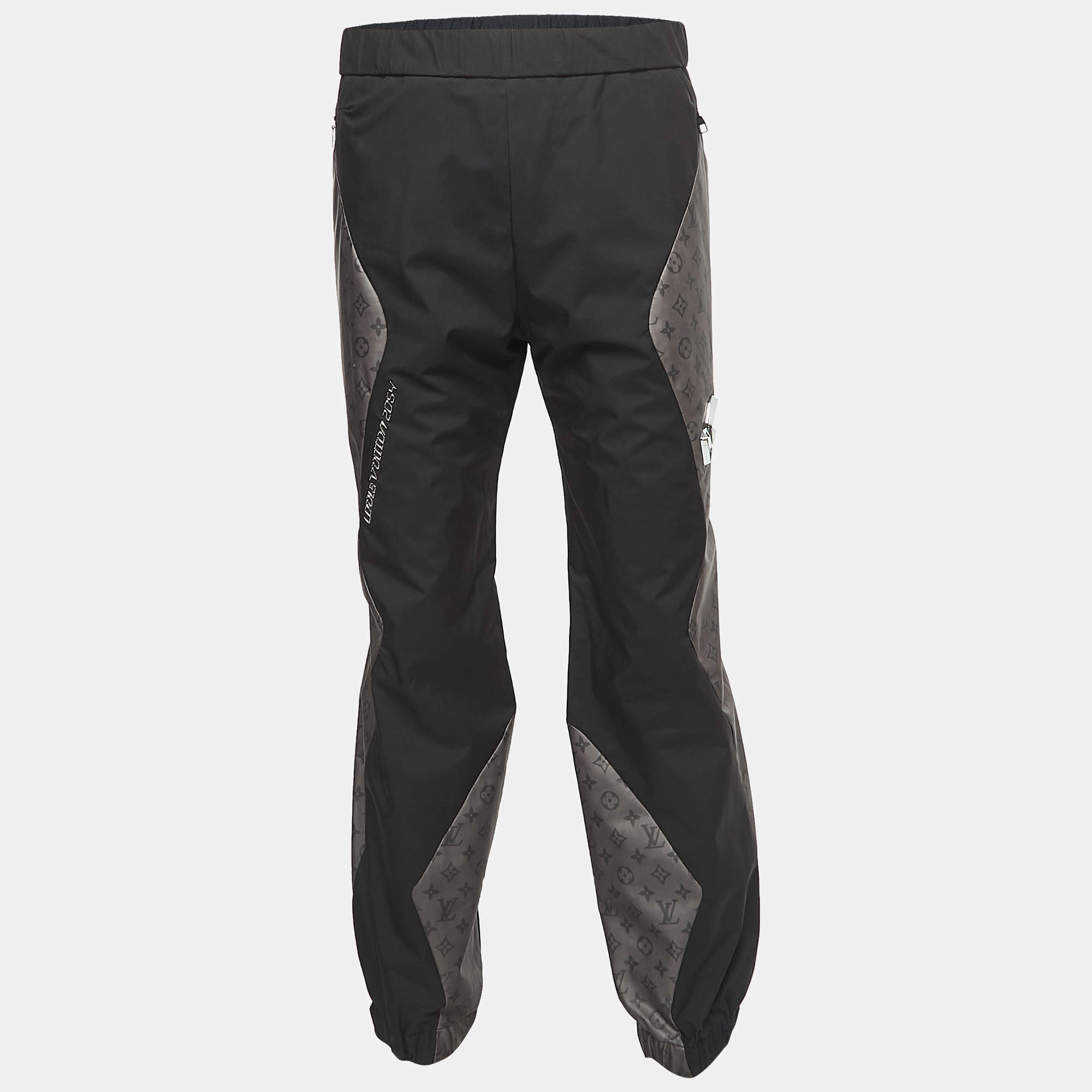 Louis Vuitton Navy Blue Nylon Jogger Pants L