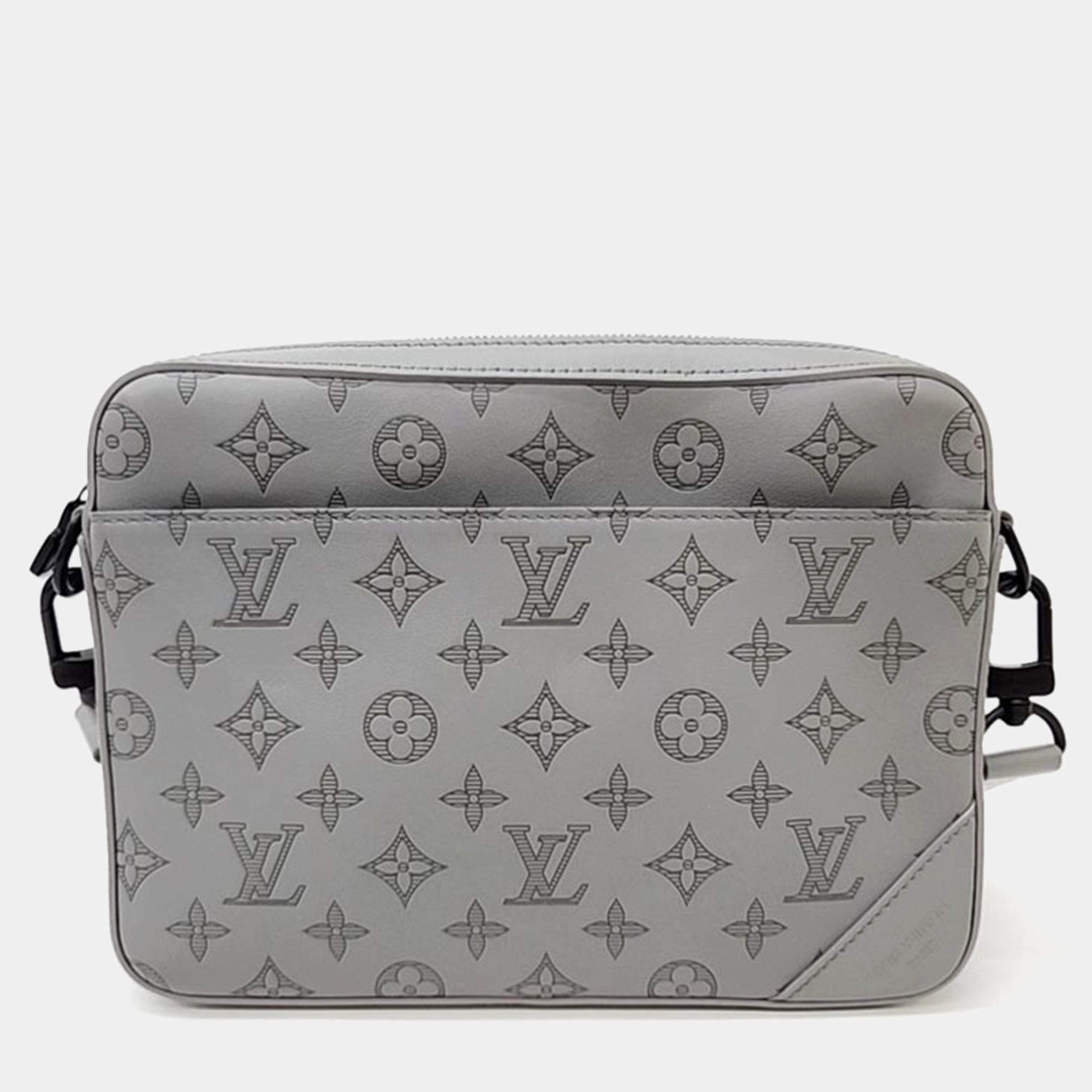 Louis vuitton bag black and grey online