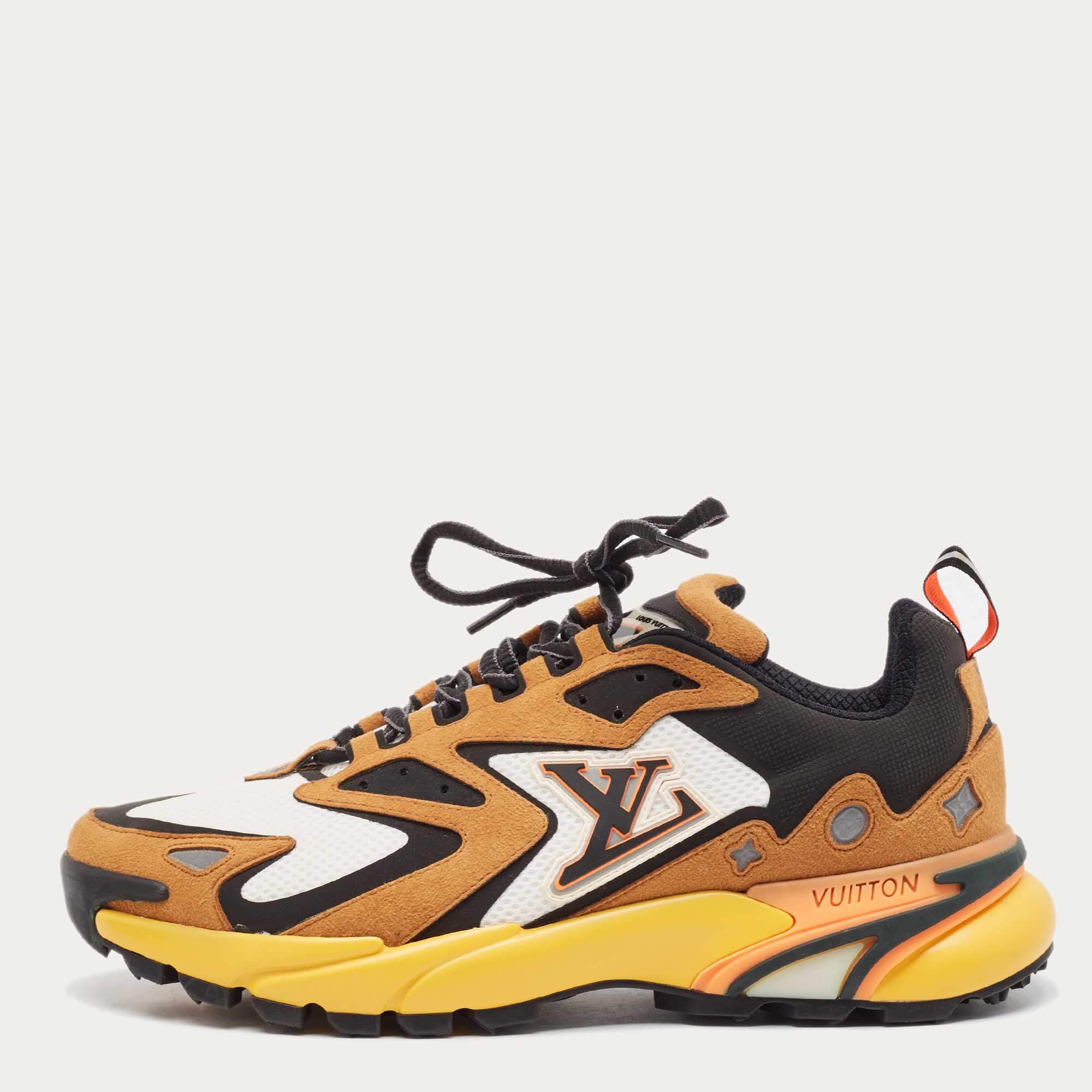 Louis Vuitton Multicolor Mesh and Suede Runner Tatic Sneakers Size 41