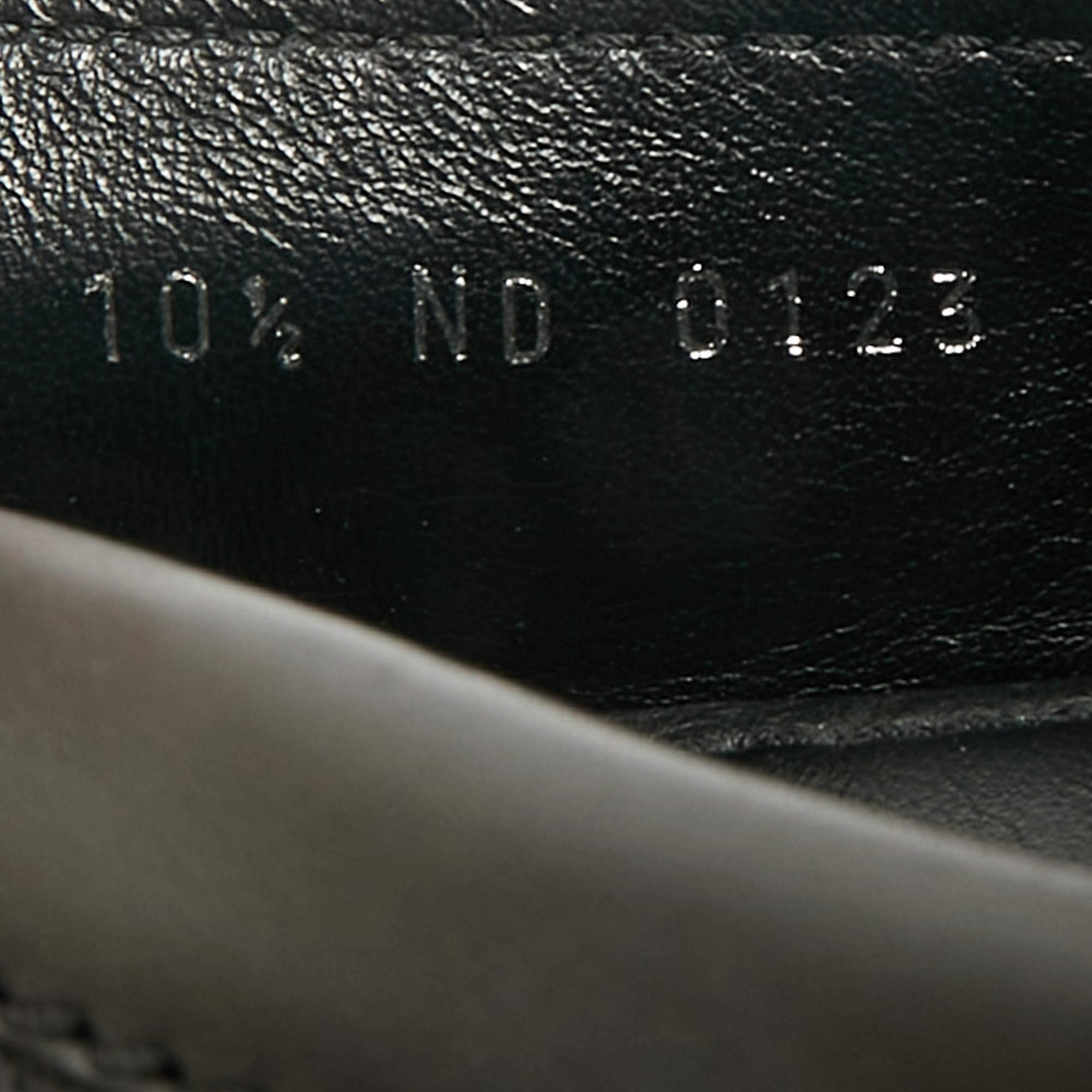 Pre Owned Louis Vuitton Black Leather Monte Carlo Loafers Size 44.5