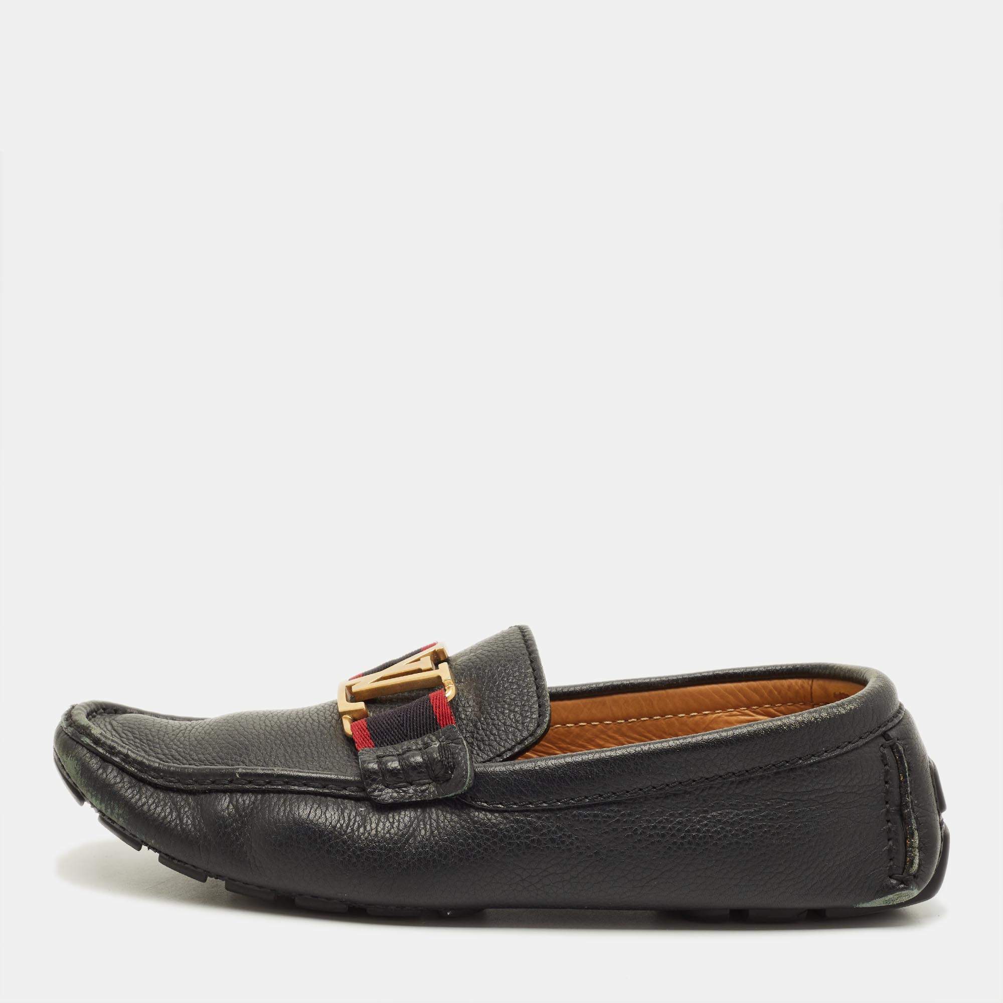 مملوكة مسبقًا Louis Vuitton Monte Carlo Size 40 Black Leather Loafers