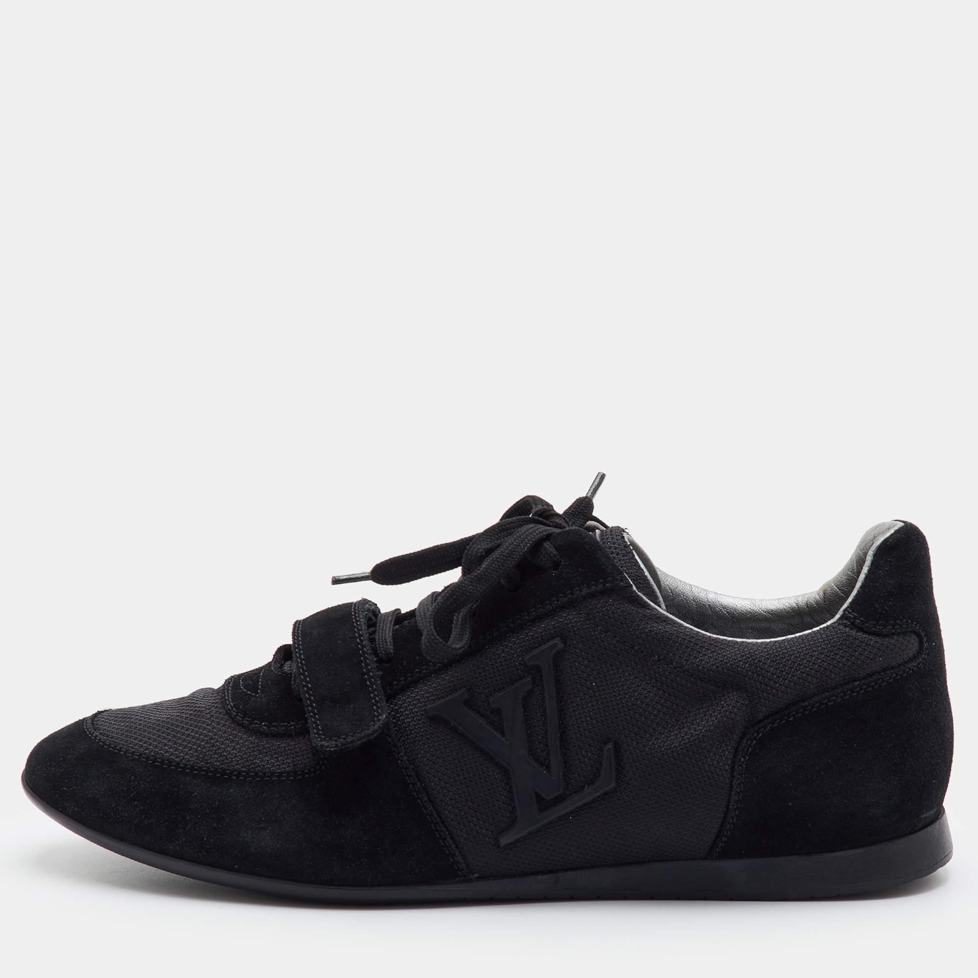 مملوكة مسبقًا Louis Vuitton Stardust Size 41 Black Fabric and Suede Low Top Sneakers