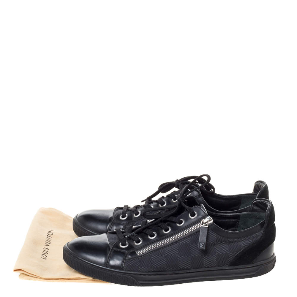 Louis Vuitton, Shoes, Authentic Louis Vuitton Sneakers Damier Print Black