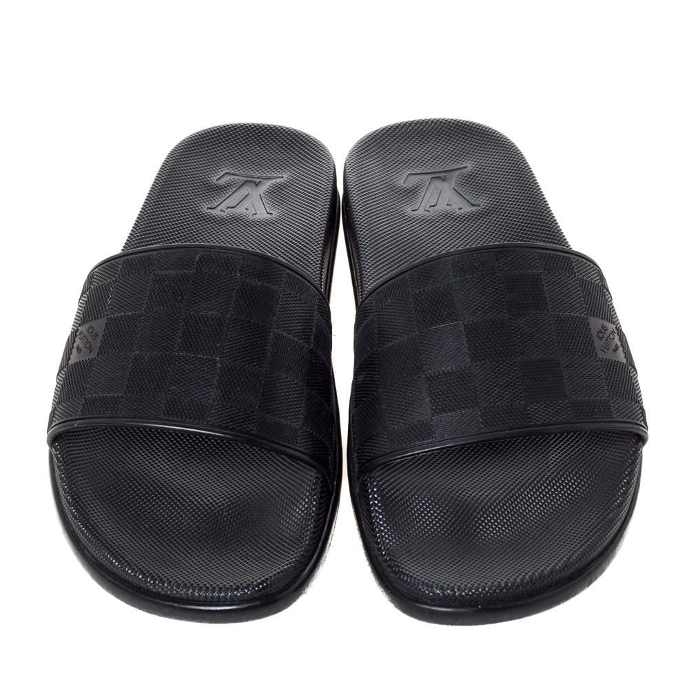 Waterfront sandals Louis Vuitton Black size 43 EU in Rubber - 32260545