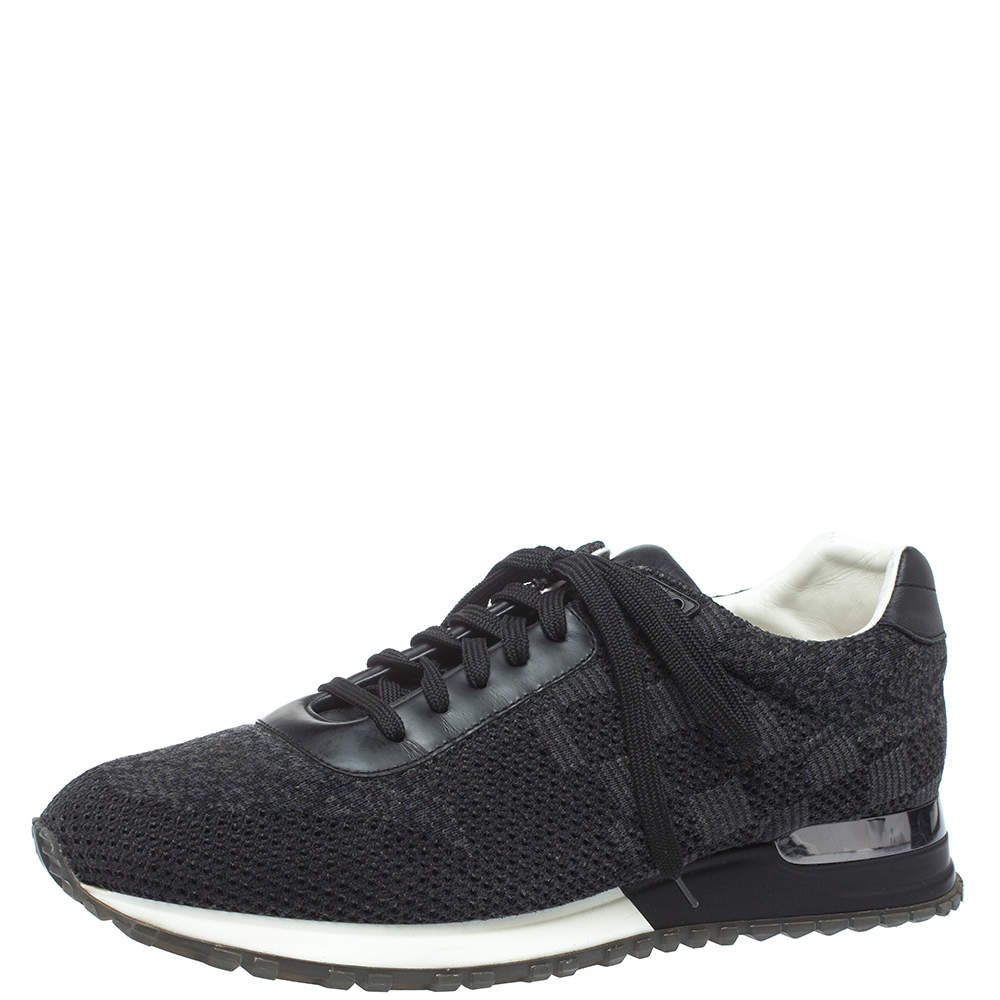 Louis Vuitton Black Damier Knit and Leather Run Away