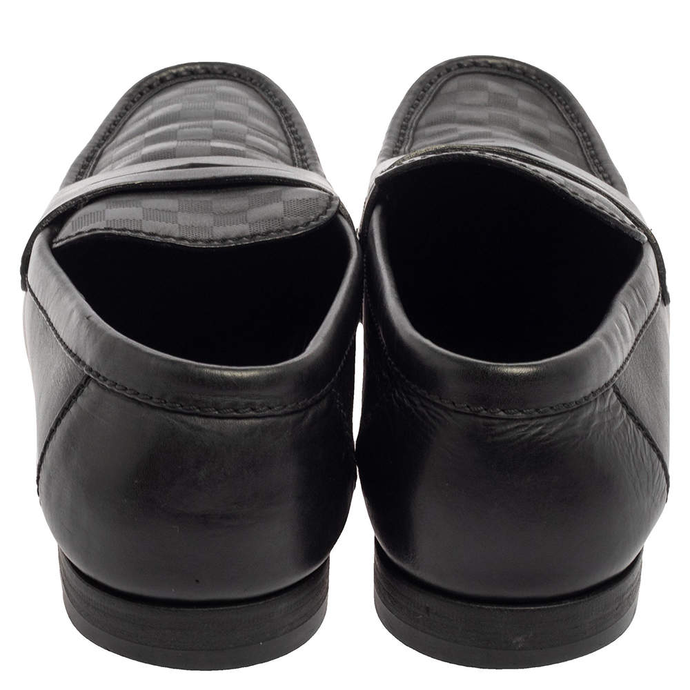 Louis Vuitton Men's Black Petit Damier Solferino Loafer – Luxuria