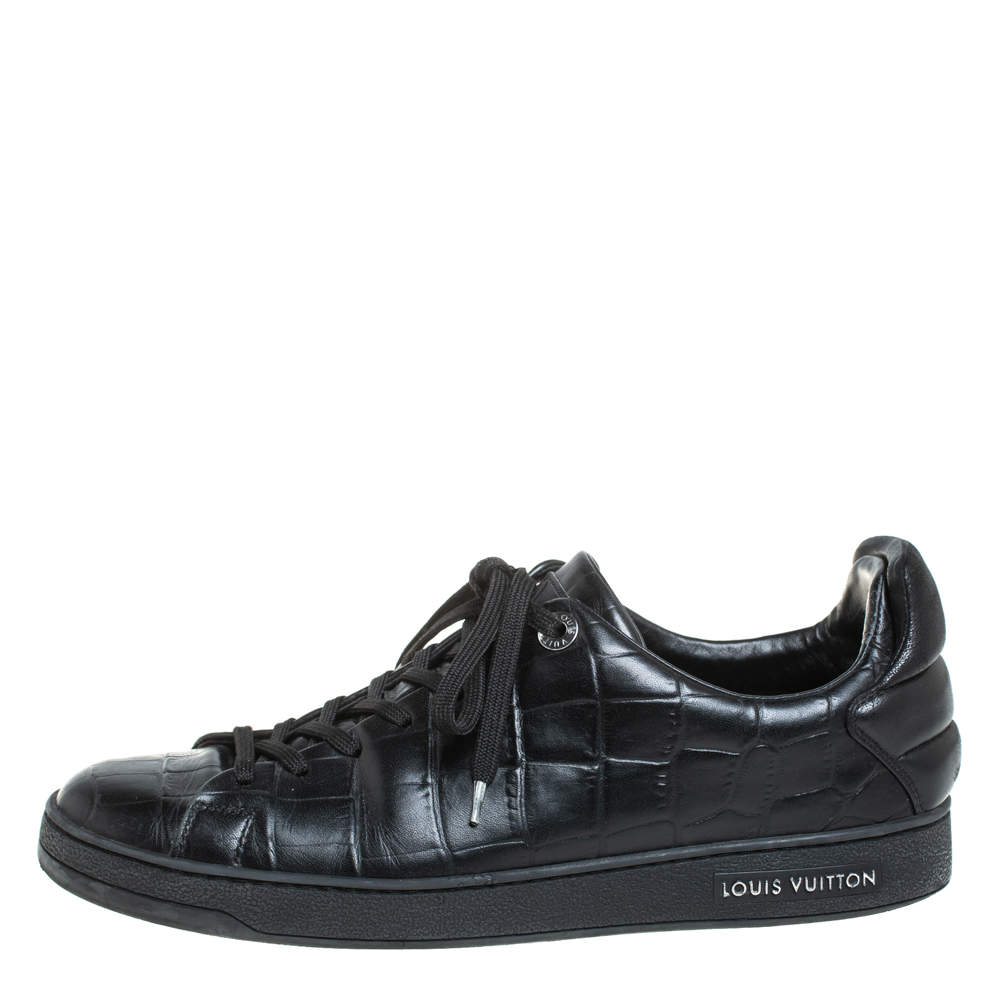Louis Vuitton Frontrow sneaker Black Leather ref.106407 - Joli Closet