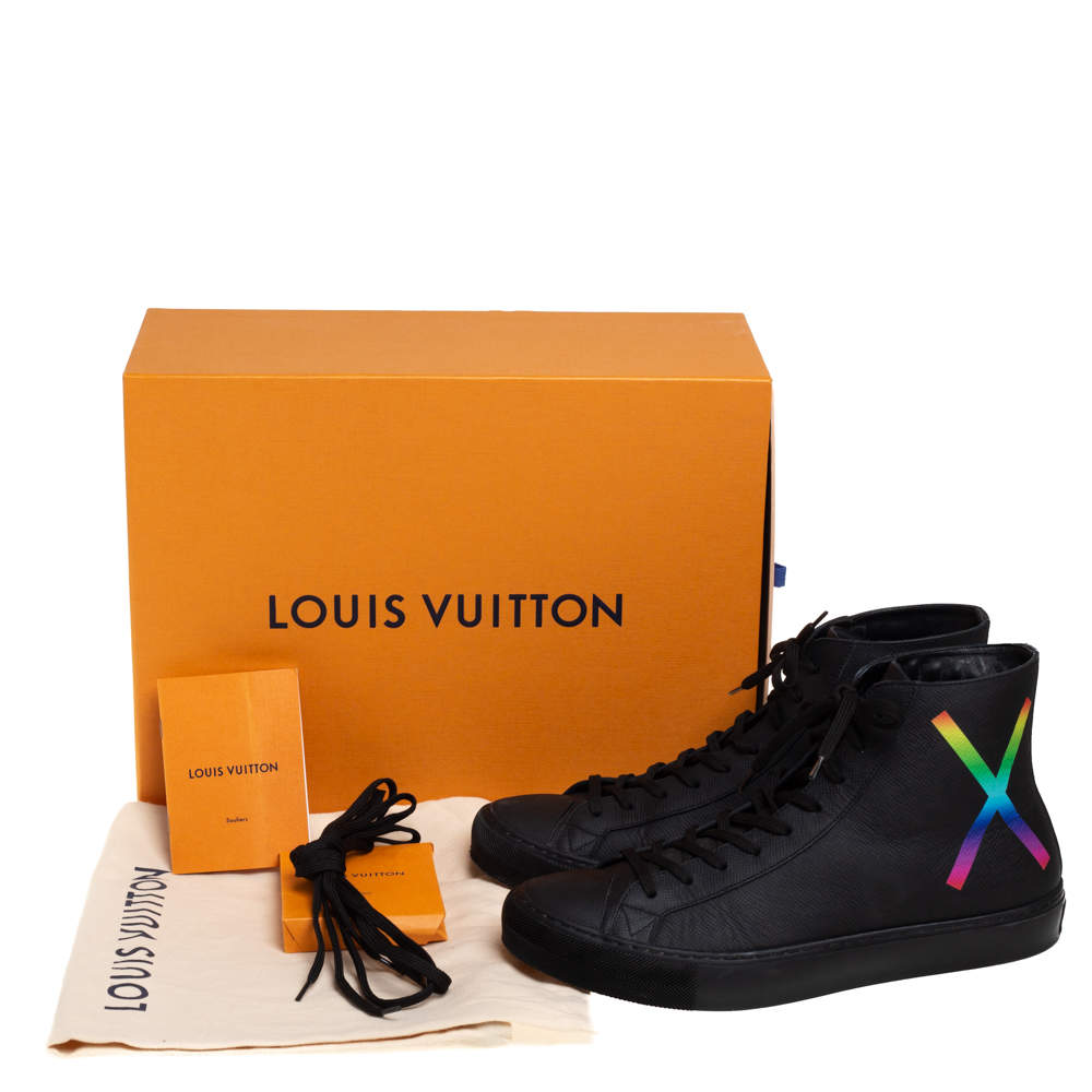 Louis Vuitton Tattoo Line High Cut Sneakers Mens Black 9