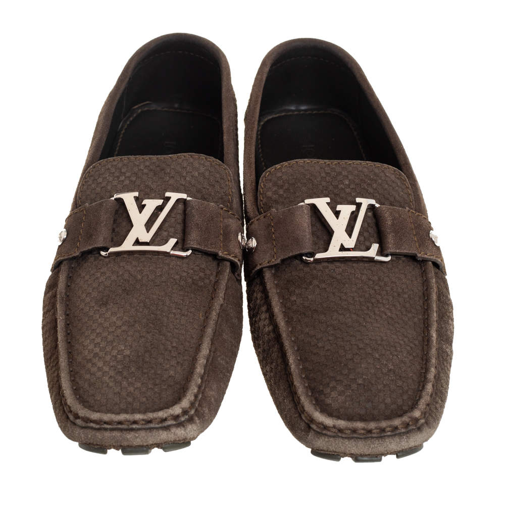 Louis Vuitton Olive Green Python Monte Carlo Slip On Loafers Size 44 Louis  Vuitton | The Luxury Closet