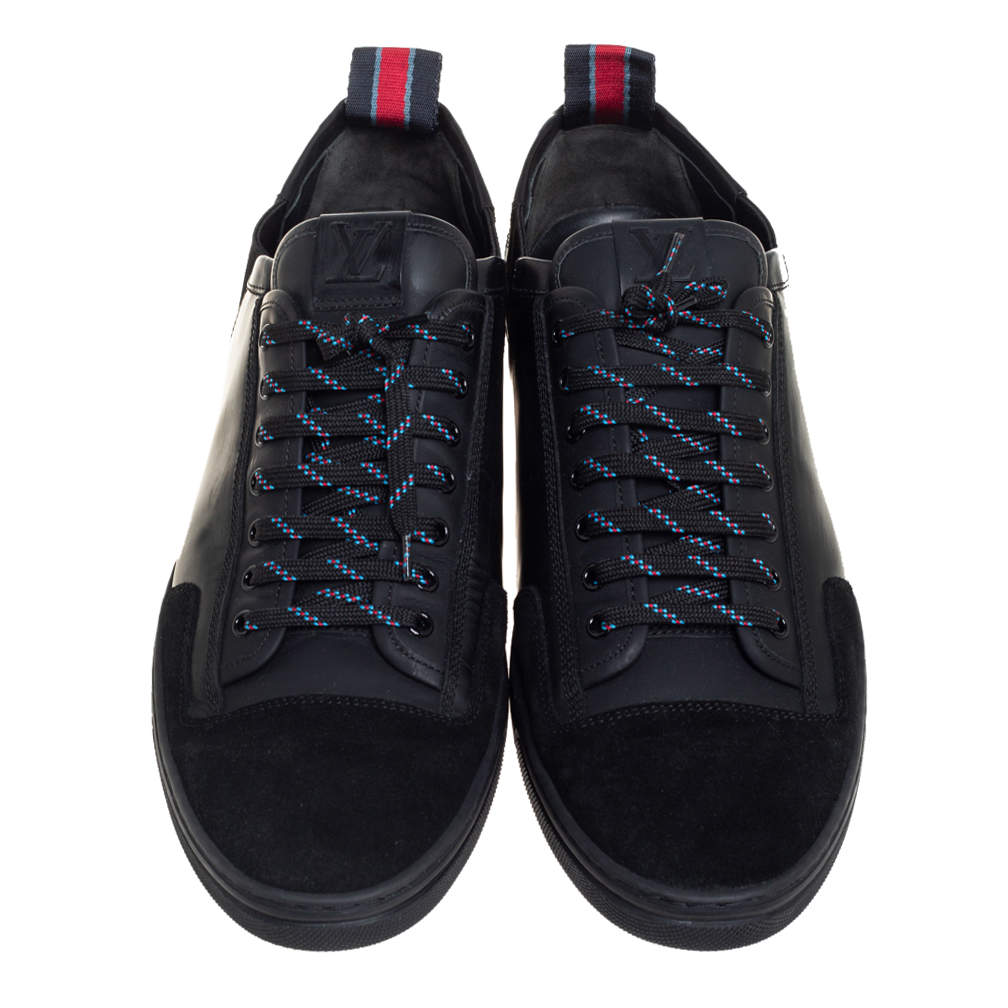 Louis Vuitton Navy Camouflage High-Top Sneakers