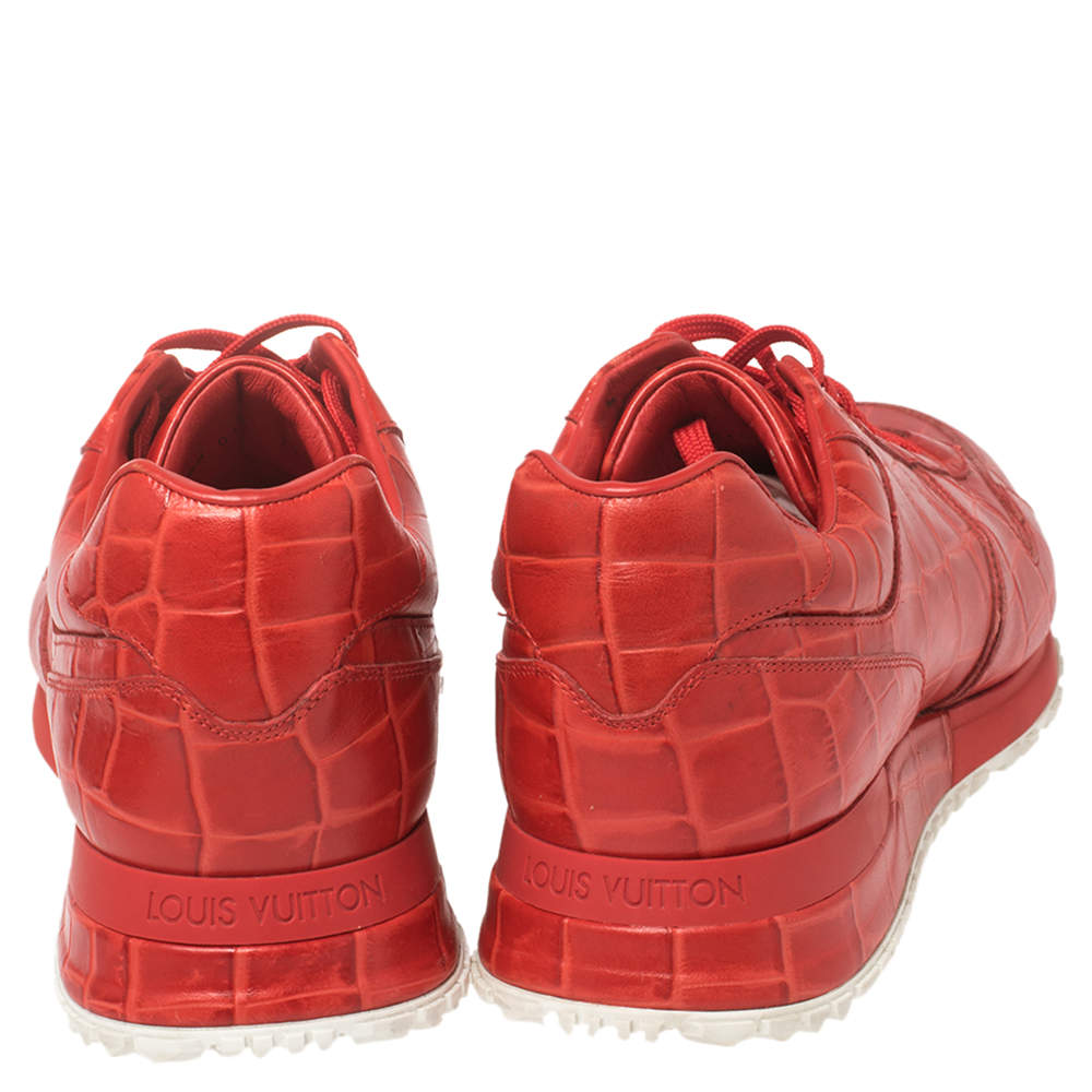 Louis Vuitton Men's Red Leather Run Away Sneaker – Luxuria & Co.