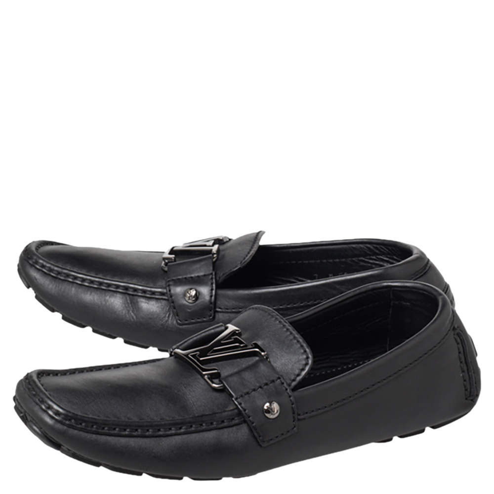 Louis Vuitton Black Calfskin Leather Monte Carlo Ballerina Shoes Size 5 -  Yoogi's Closet